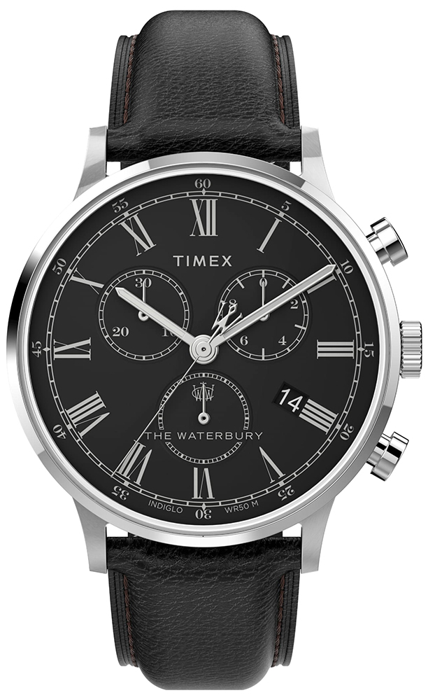 Waterbury Classic Chronograph 40mm Leather Strap Timex TW2U88300 