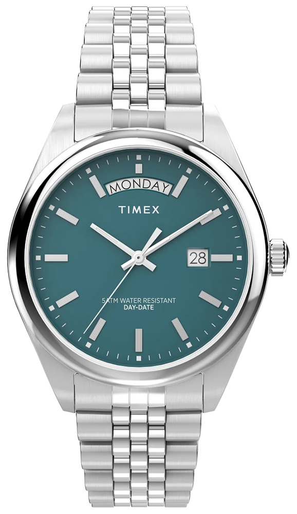 Legacy Day and Date 41mm Stainless Steel Bracelet Timex TW2V68000 
