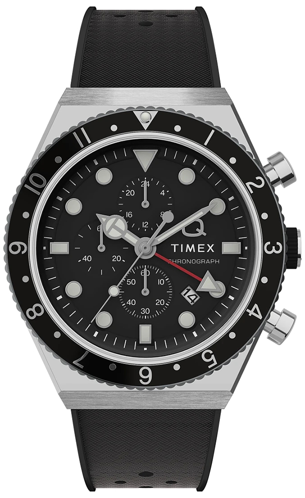 Q Timex Three Time Zone Chronograph Timex TW2V70000 