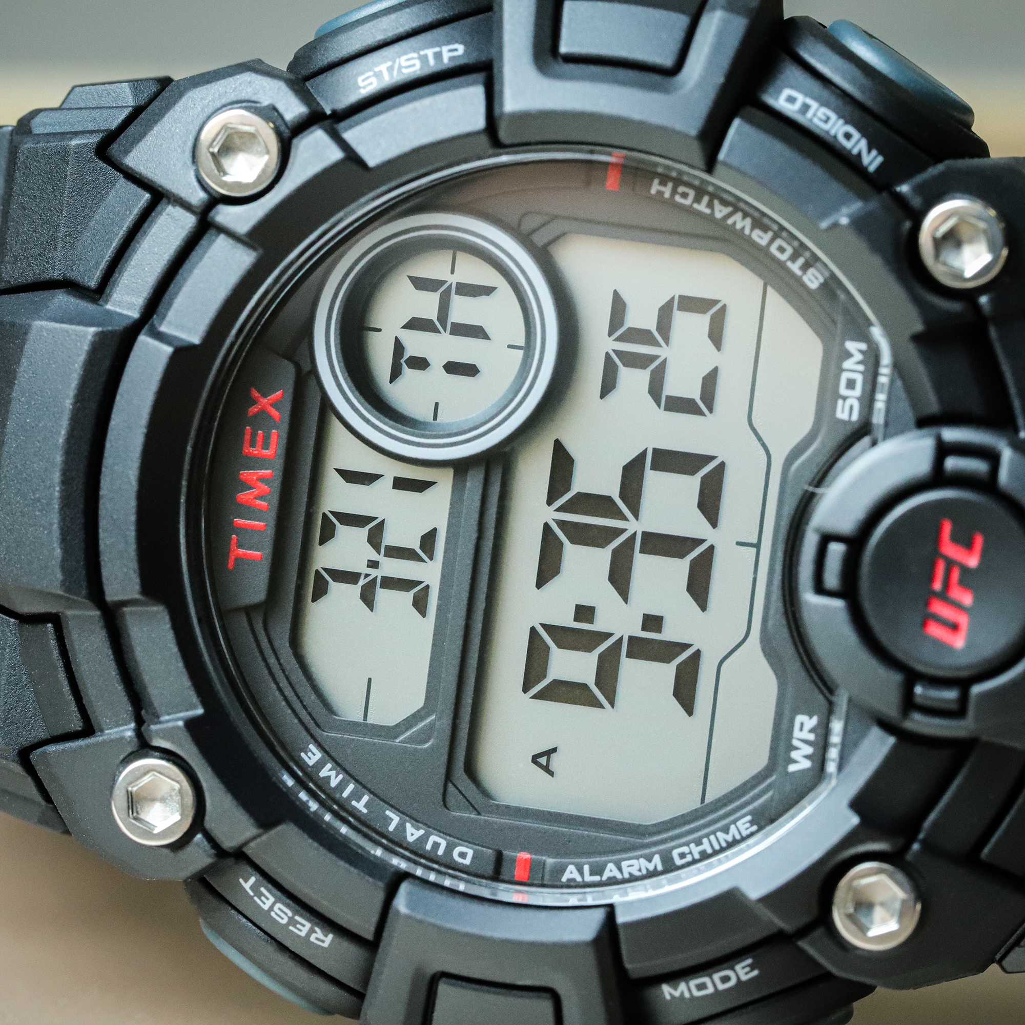 Timex TW5M53100 UFC Rematch 50mm UFC sportowy zegarek czarny - miniatura 8