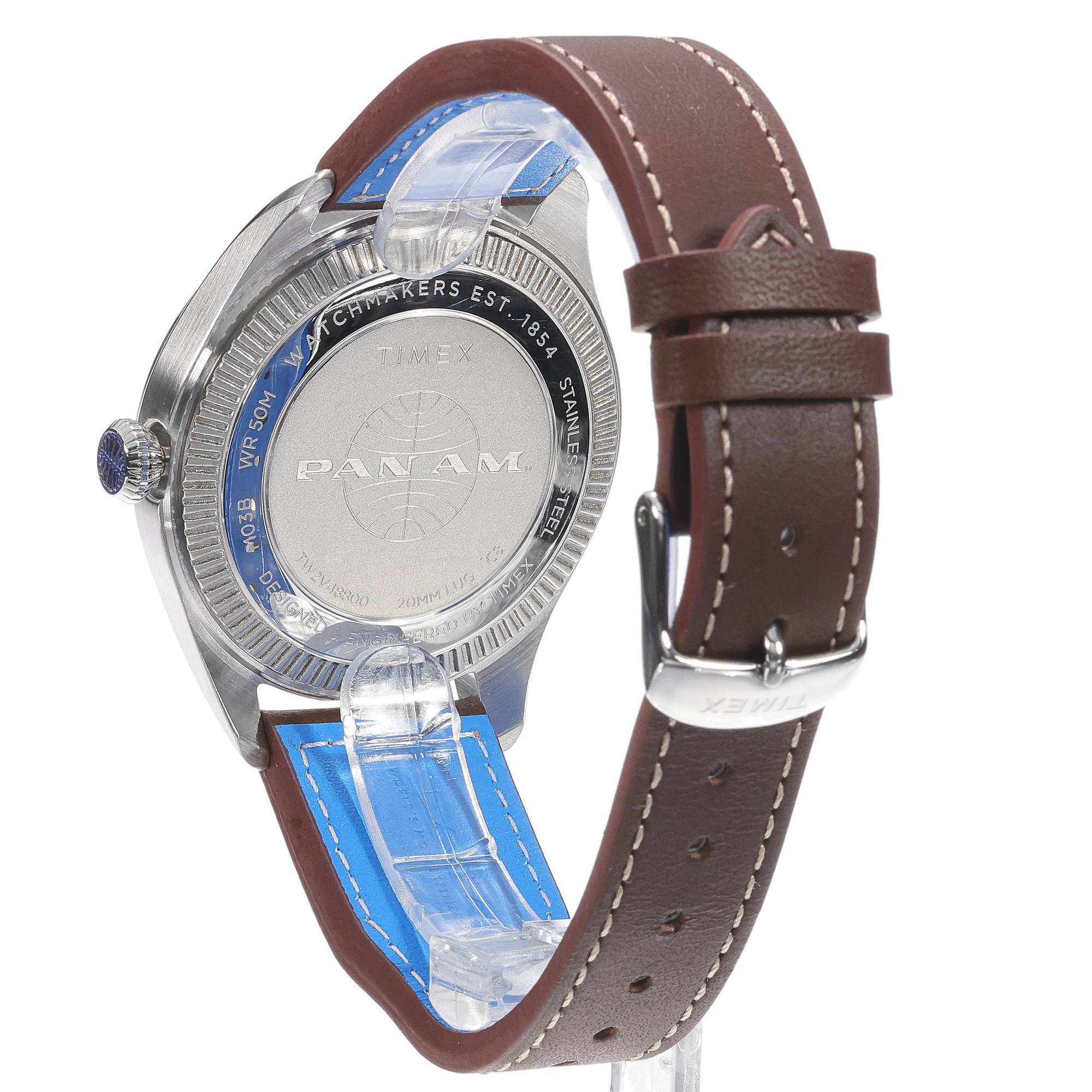 Timex TWG030100 Waterbury Timex X Pan Am Waterbury klasyczny zegarek srebrny - miniatura 10