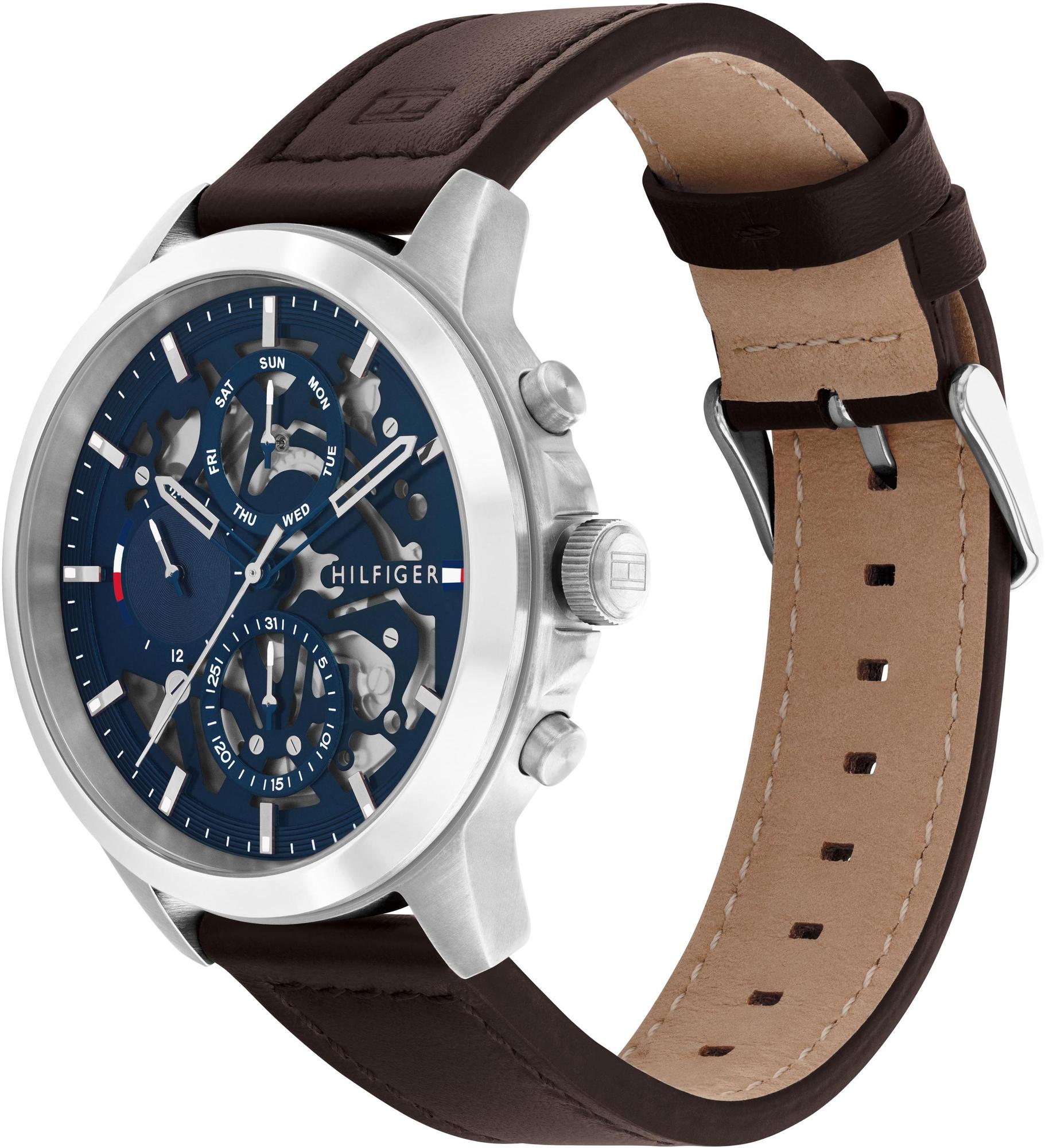 Tommy Hilfiger 1710476 zegarek srebrny fashion-modowy Męskie pasek - miniatura 5