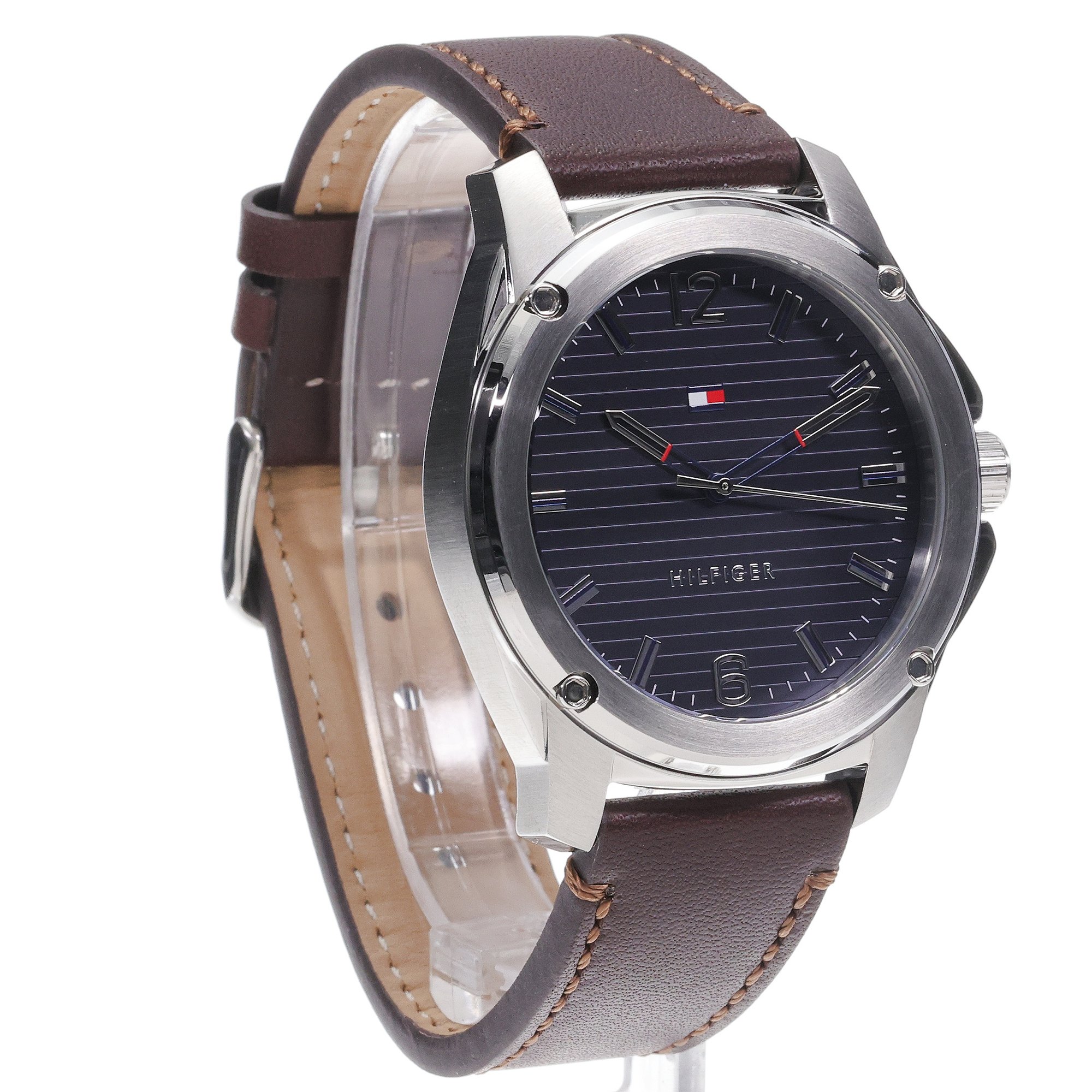 Tommy Hilfiger 1710484 zegarek srebrny klasyczny Męskie pasek - miniatura 3