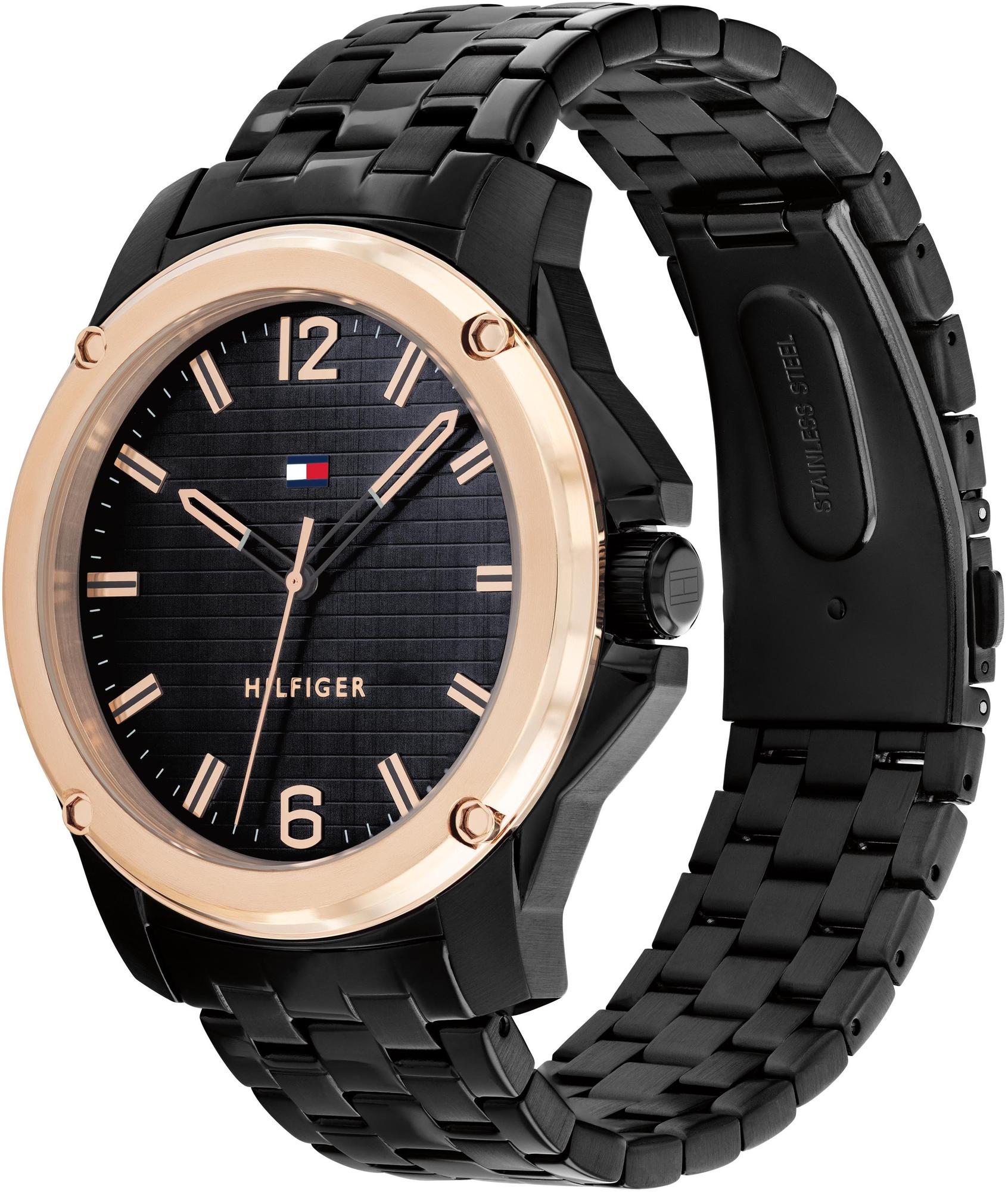 Tommy Hilfiger 1710488 zegarek czarny klasyczny Męskie bransoleta - miniatura 5