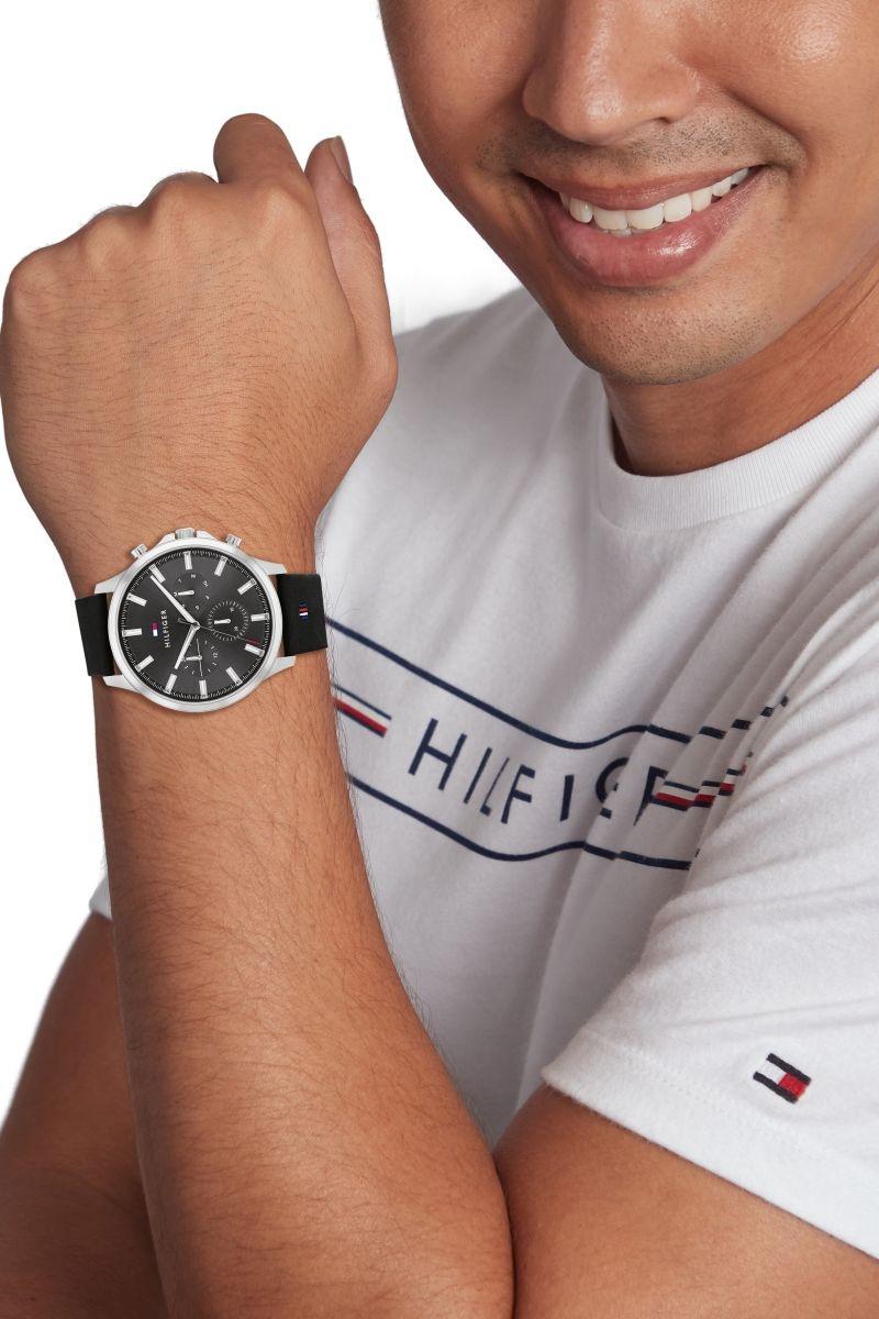 Tommy Hilfiger 1710495 Ryder Męskie klasyczny zegarek srebrny - miniatura 7