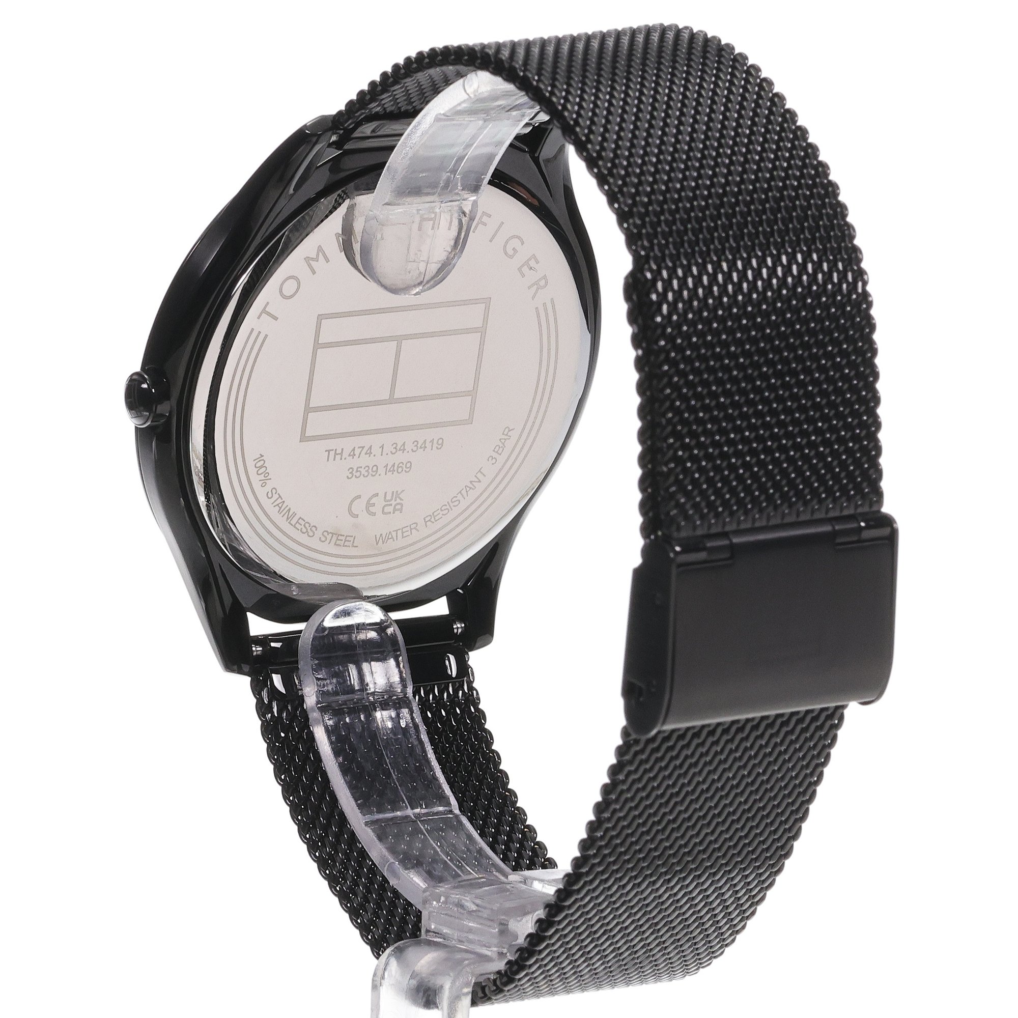 Tommy Hilfiger 1710513 zegarek czarny klasyczny Męskie bransoleta - miniatura 4