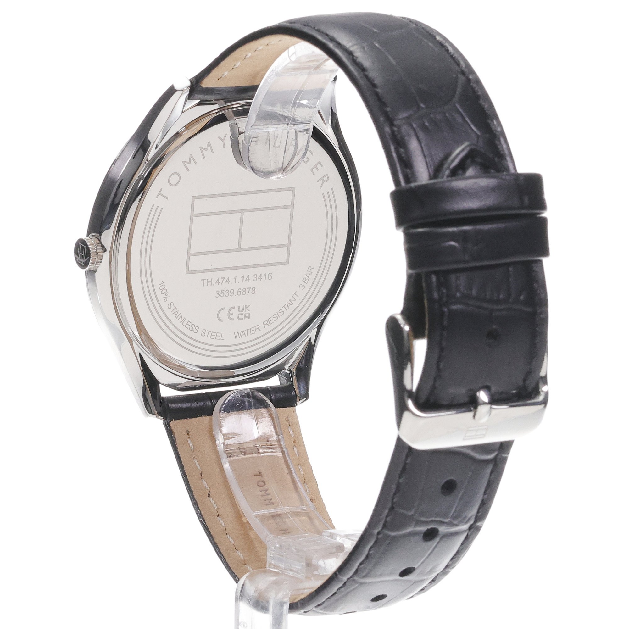 Tommy Hilfiger 1710516 zegarek srebrny klasyczny Męskie pasek - miniatura 4