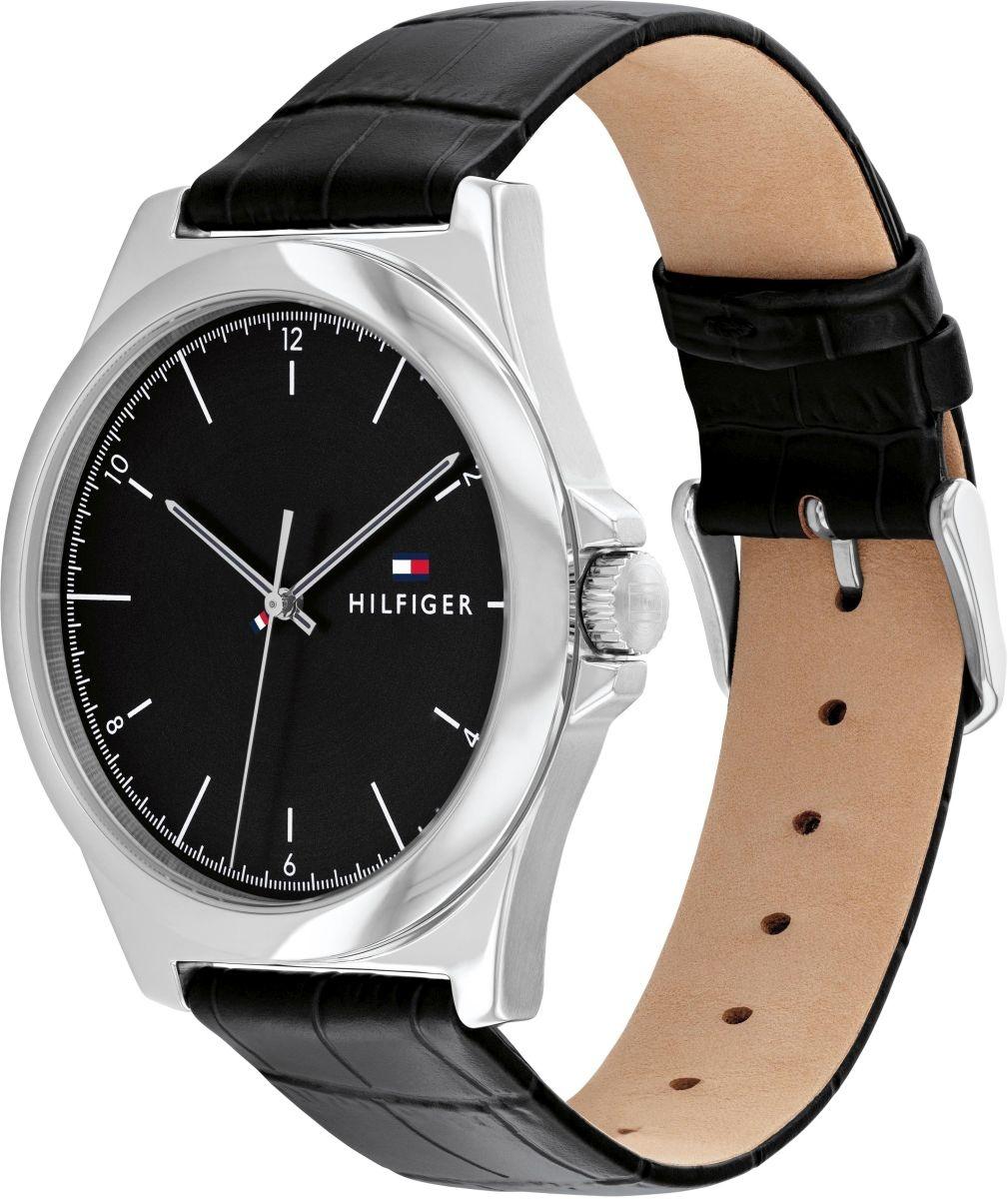 Tommy Hilfiger 1710550 zegarek srebrny klasyczny Męskie pasek - miniatura 5