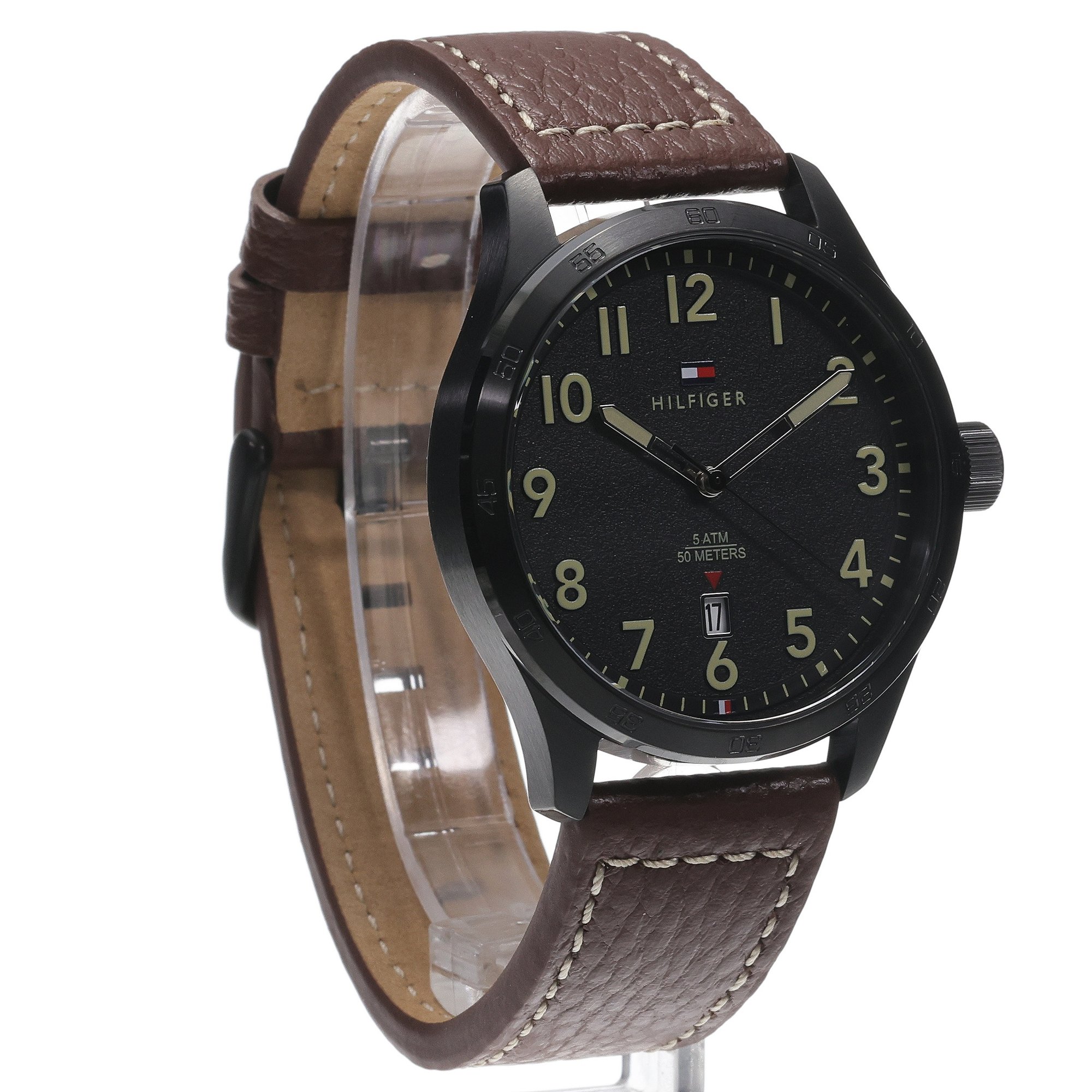 Tommy Hilfiger 1710560 zegarek czarny klasyczny Męskie pasek