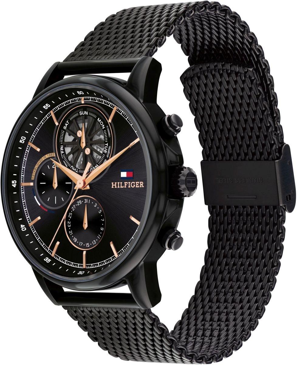 Tommy Hilfiger 1710610 zegarek czarny klasyczny Męskie bransoleta - miniatura 5