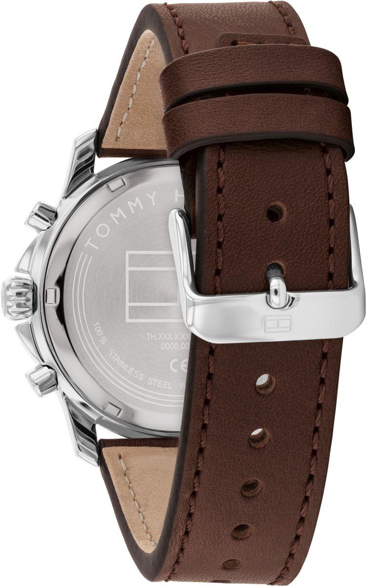 Tommy Hilfiger 1710625 zegarek srebrny klasyczny Męskie pasek
