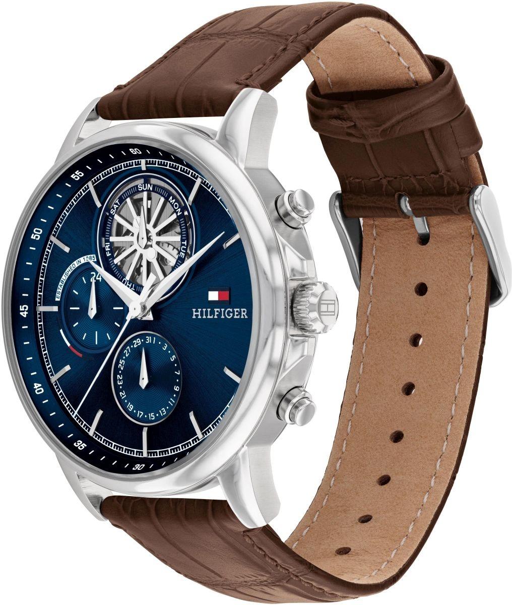 Tommy Hilfiger 1710629 zegarek srebrny klasyczny Męskie pasek - miniatura 5