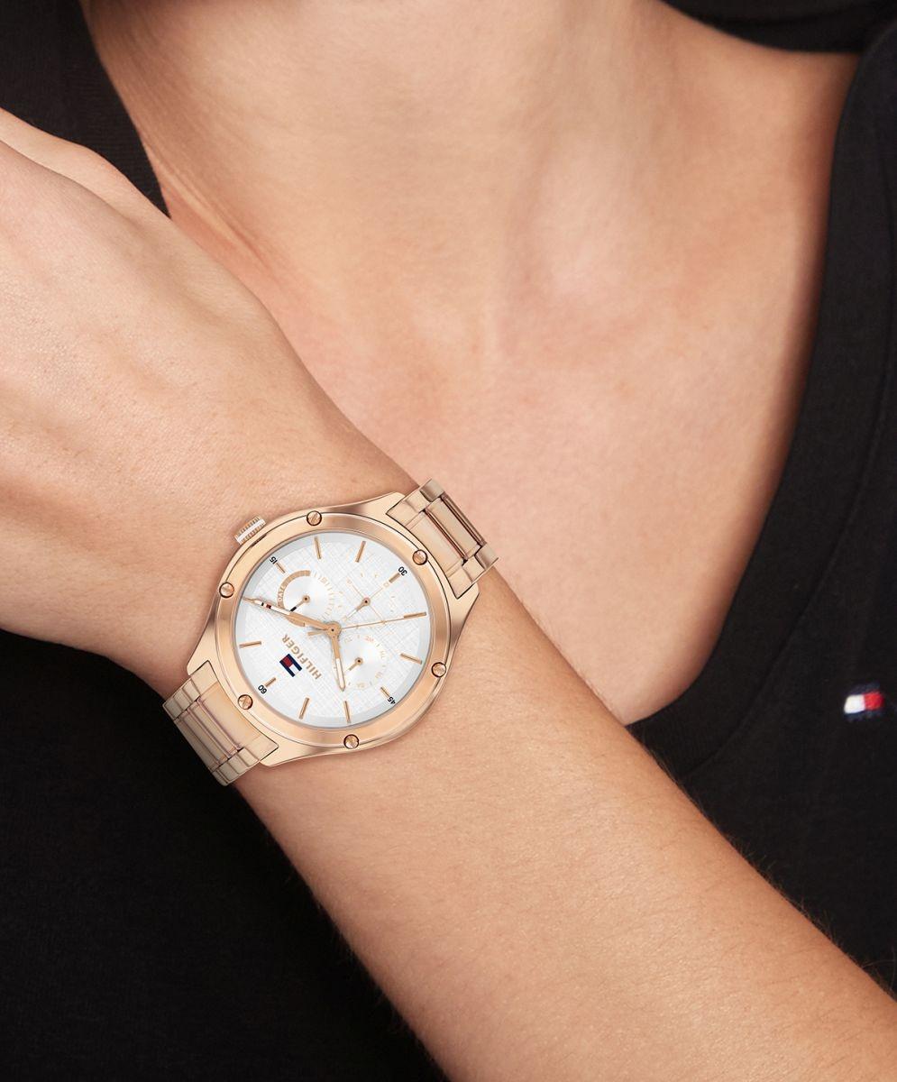 Tommy Hilfiger 1782682 Damskie fashion-modowy zegarek różowe złoto - miniatura 7