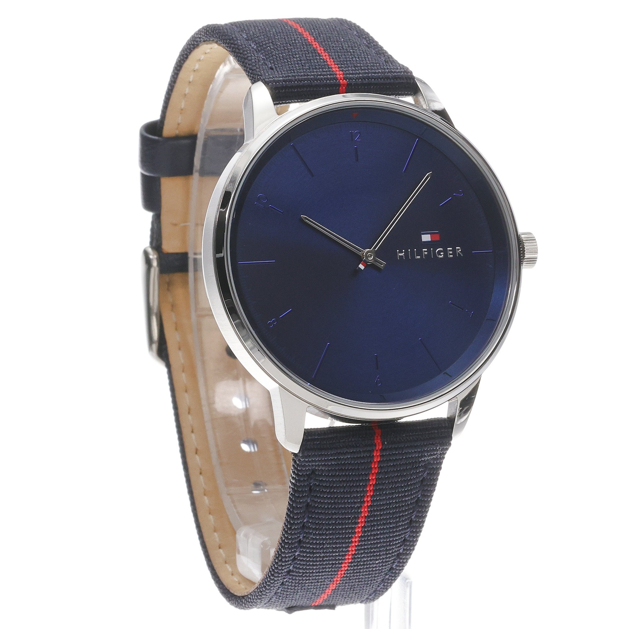 Tommy Hilfiger 1791844 zegarek srebrny klasyczny Męskie pasek