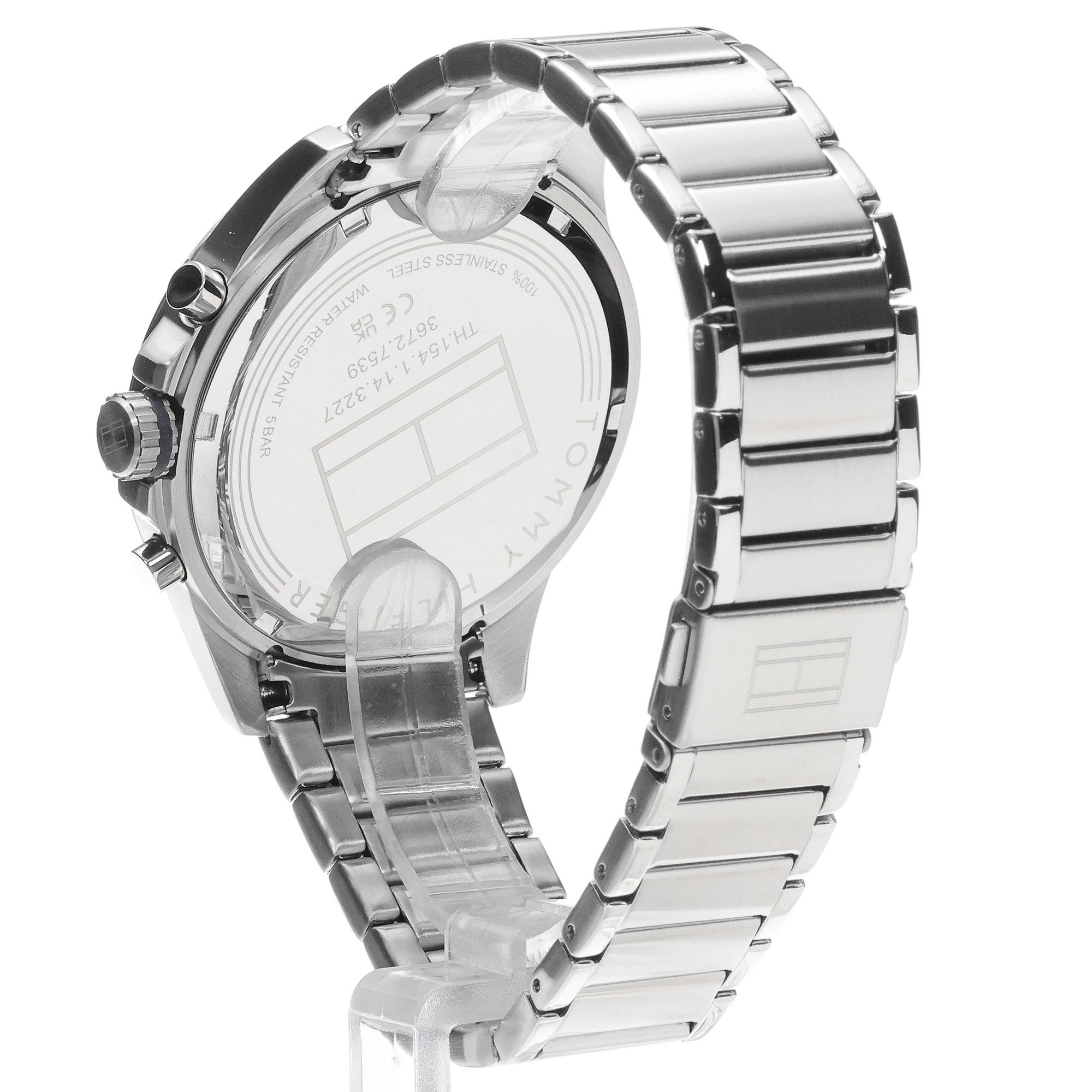 Tommy Hilfiger 1791973 zegarek srebrny klasyczny Męskie bransoleta - miniatura 4