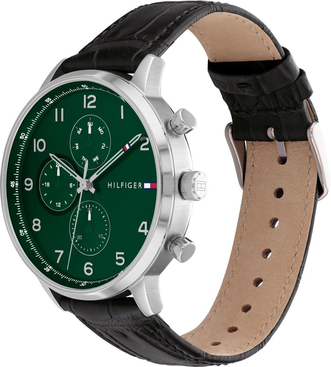 Tommy Hilfiger 1791985 zegarek srebrny fashion-modowy Męskie pasek - miniatura 2
