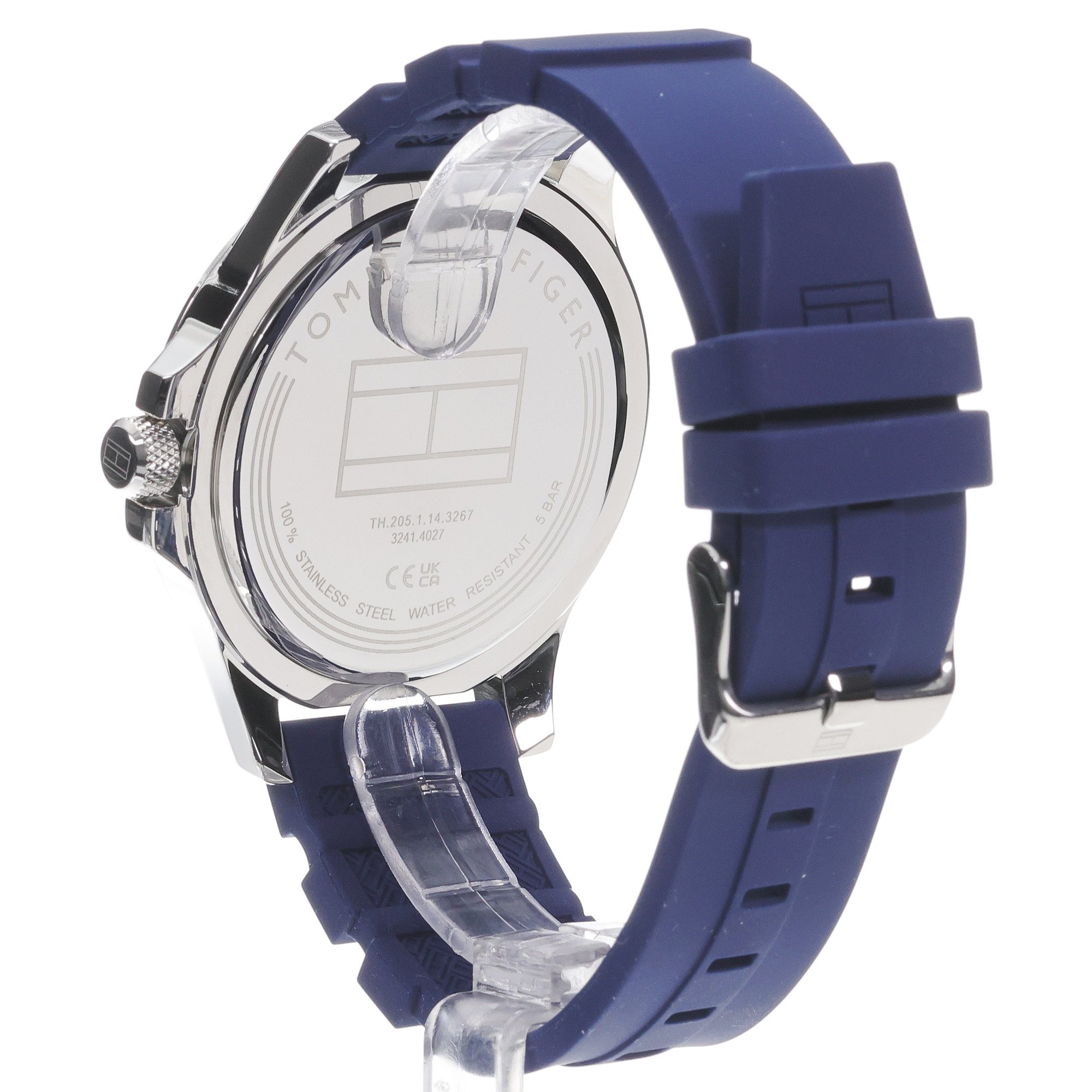 Tommy Hilfiger 1791991 zegarek srebrny klasyczny Męskie pasek - miniatura 4