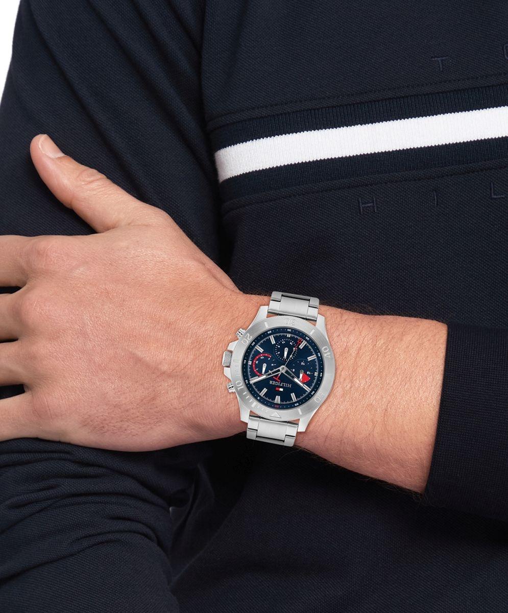 Tommy Hilfiger 1792113 Bryan Męskie klasyczny zegarek srebrny - miniatura 7