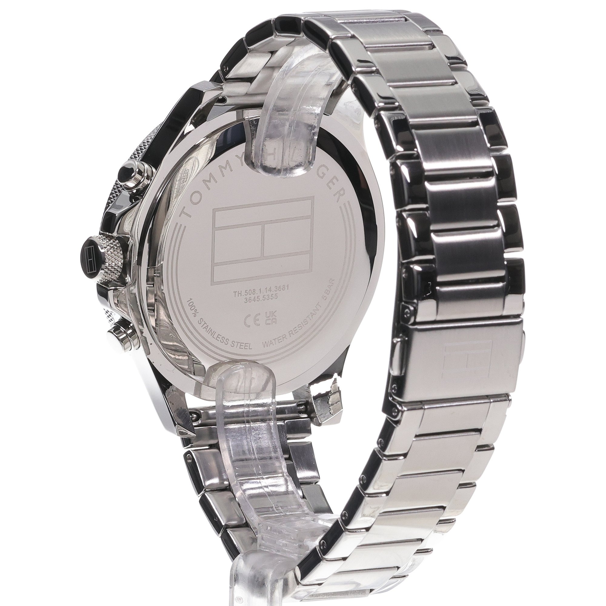 Tommy Hilfiger 1792113 zegarek srebrny klasyczny Męskie bransoleta - miniatura 4