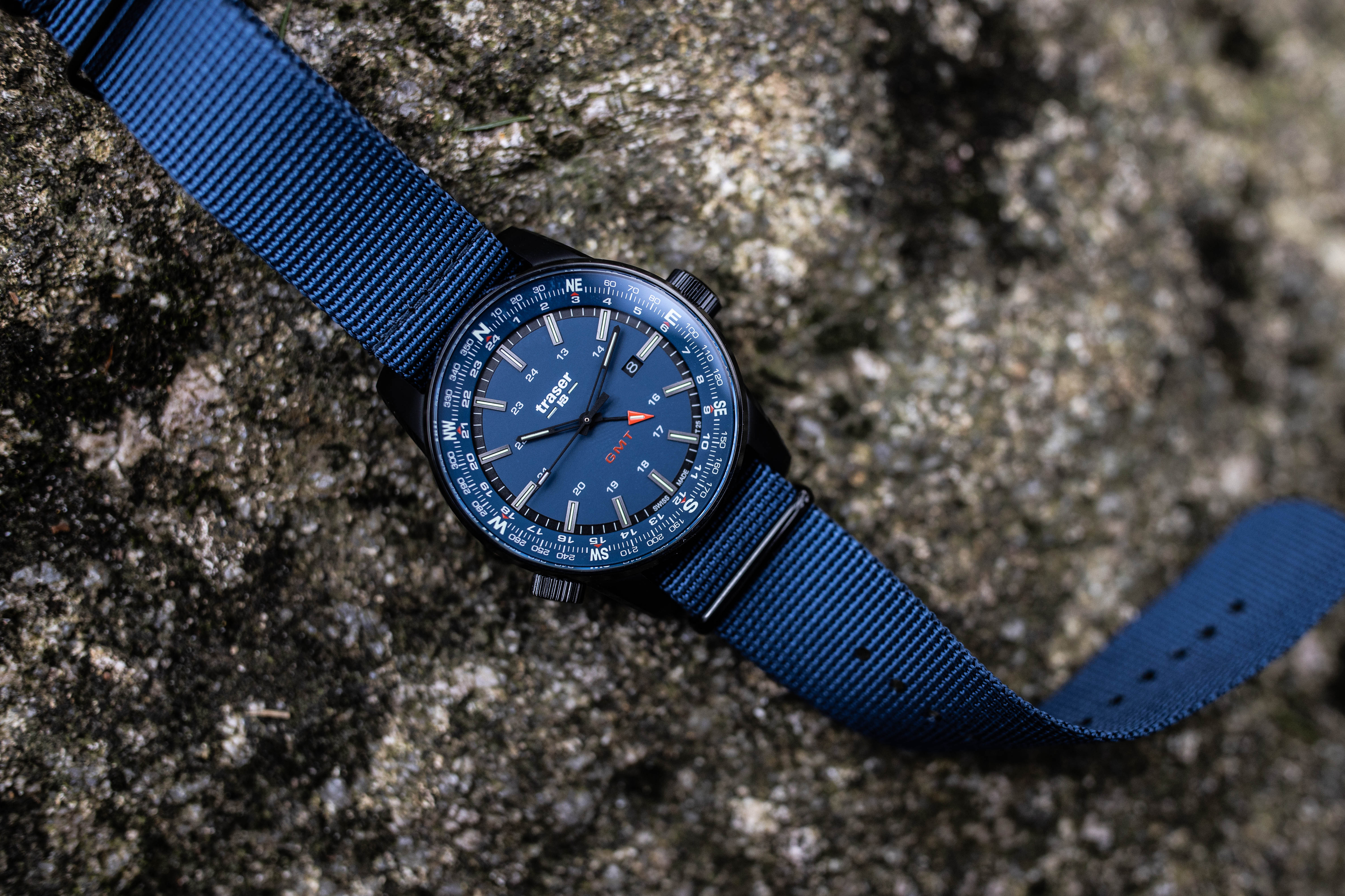 Traser TS-109034 P68 Pathfinder P68 Pathfinder GMT Blue NATO Strap pasek - miniatura 14