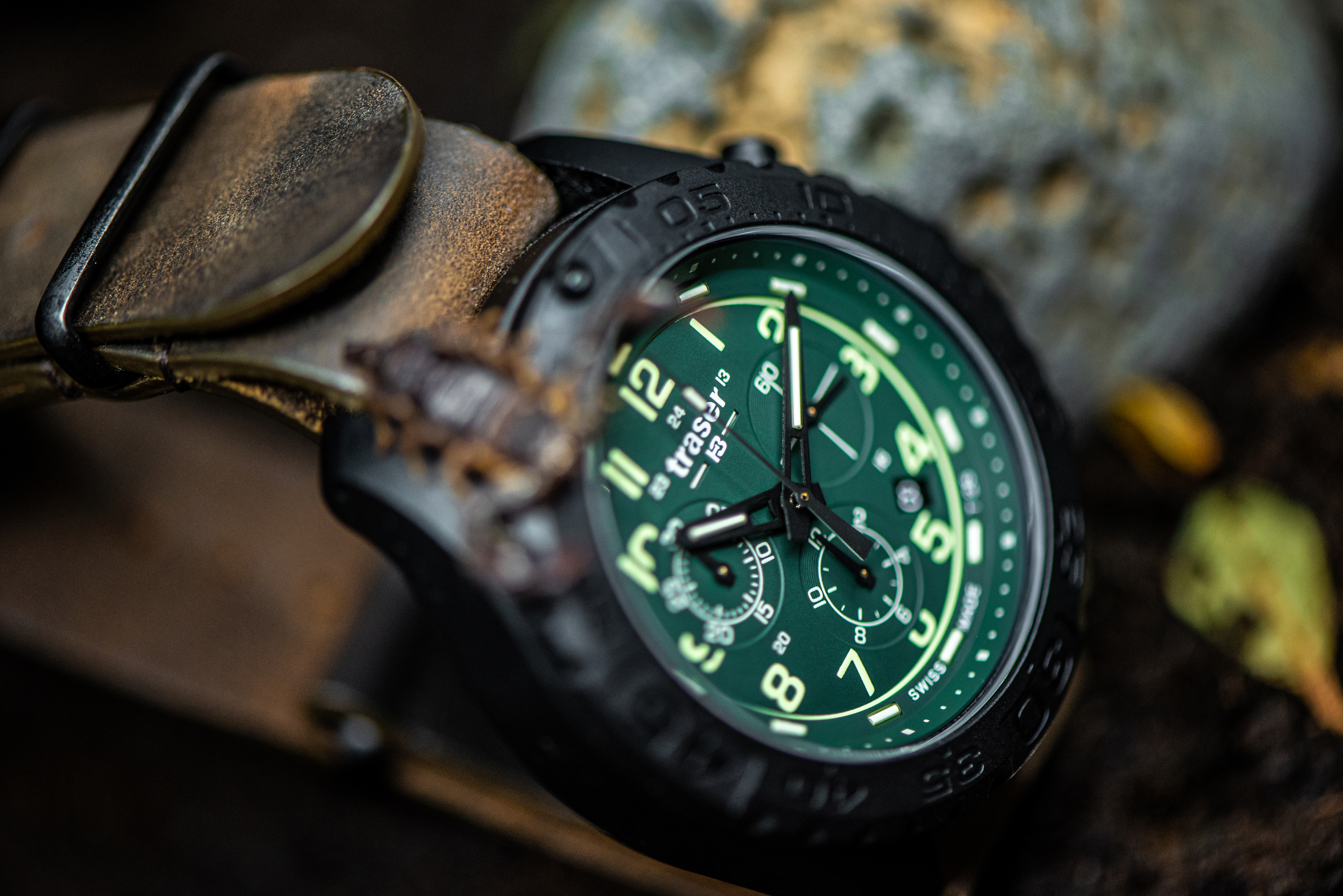 Traser TS-109047 zegarek czarny sportowy P96 Outdoor Pioneer Evolution pasek - miniatura 6