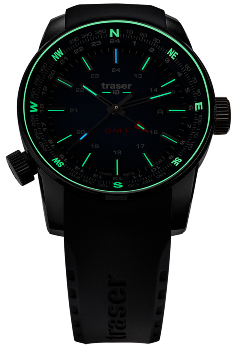 P68 Pathfinder GMT Blue Rubber Strap Traser TS-109743 - hover