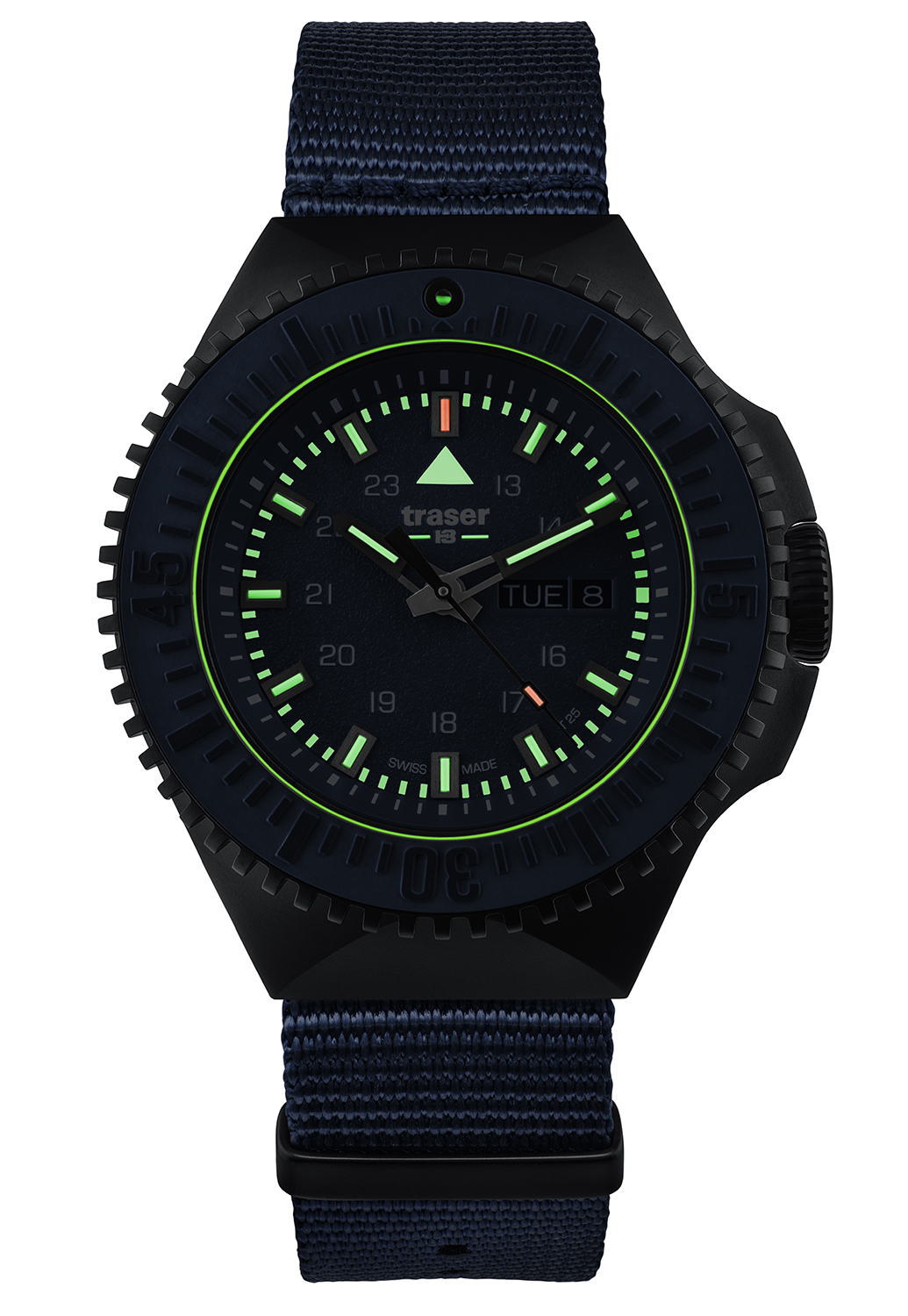 Traser TS-109856 męski zegarek P69 Black Stealth pasek - miniatura 6