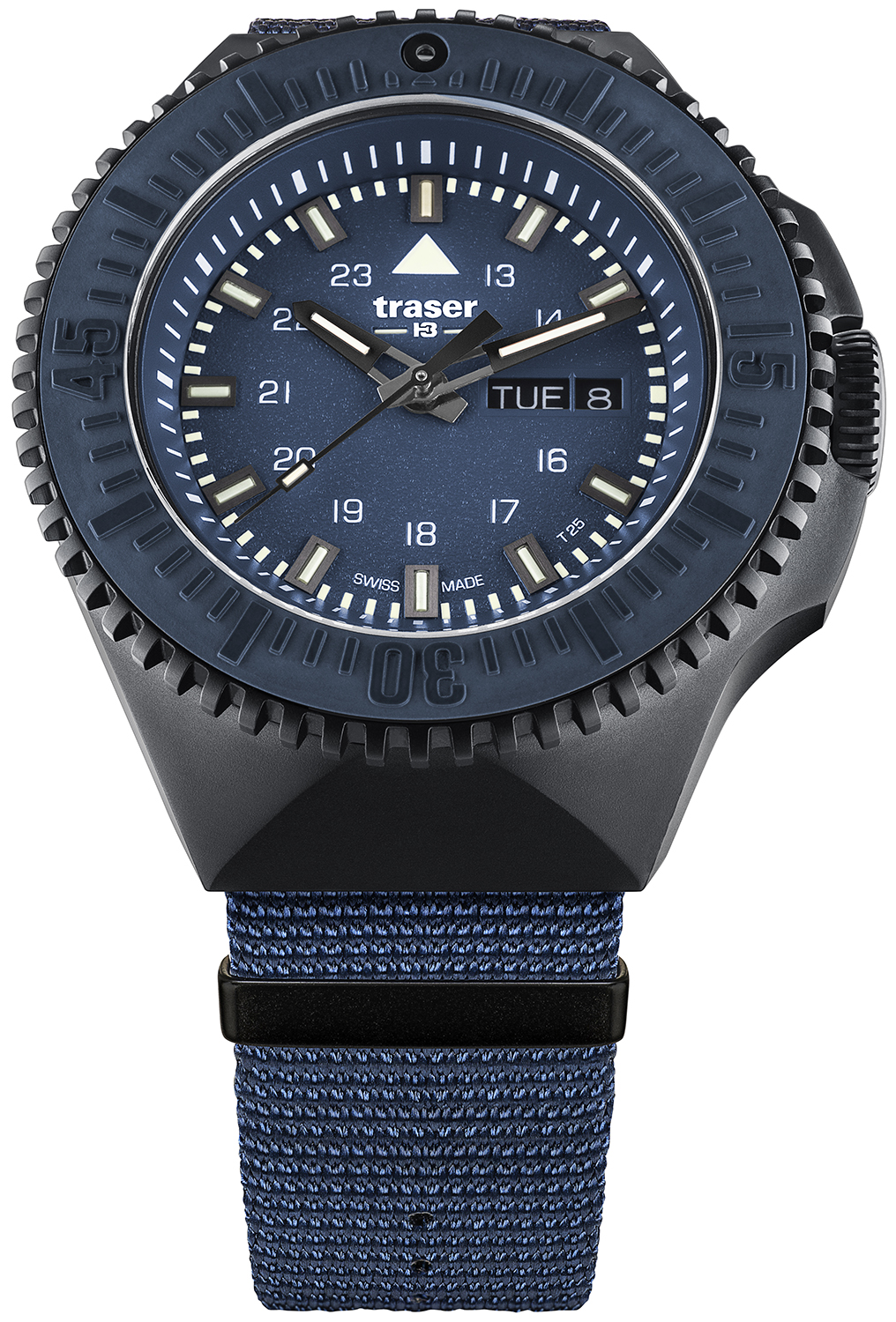 P69 Black Stealth Blue NATO Strap Traser TS-109856 
