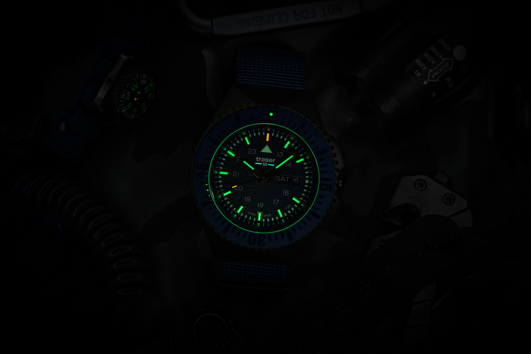Traser TS-109856 P69 Black Stealth zegarek męski sportowy szafirowe - miniatura 12