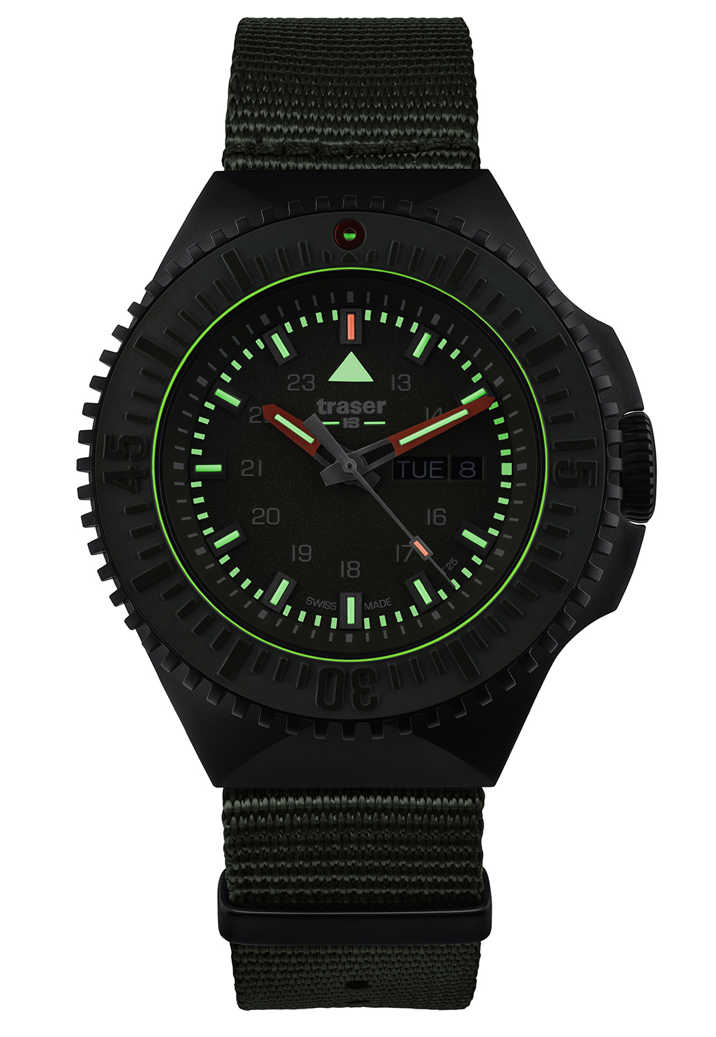 Traser TS-109858 męski zegarek P69 Black Stealth pasek - miniatura 4