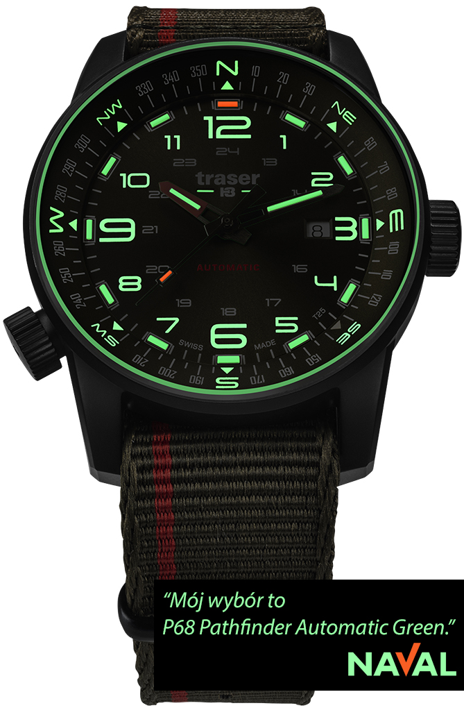 Traser TS-110456 P68 Pathfinder P68 Pathfinder Automatic Green NATO Strap pasek - miniatura 2