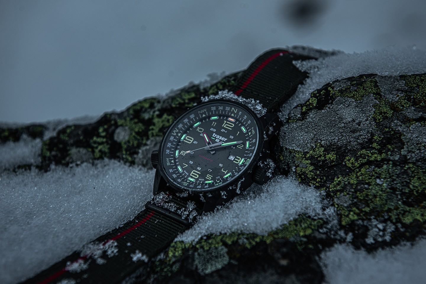 Traser TS-110456 P68 Pathfinder P68 Pathfinder Automatic Green NATO Strap zegarek męski sportowy szafirowe - miniatura 8