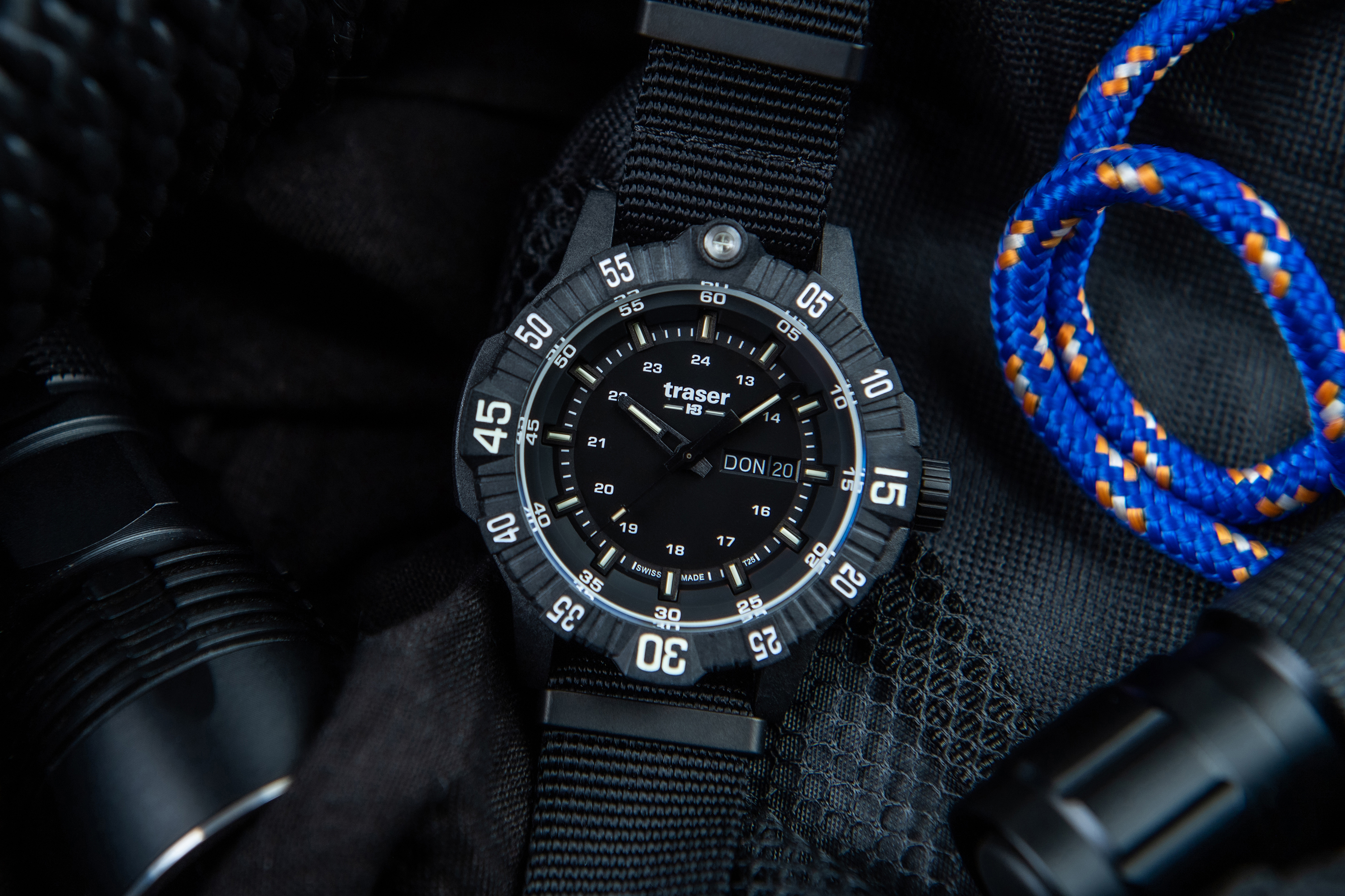 Traser TS-110722 P99 Q Tactical Black NATO Strap zegarek wojskowy P99 Q Tactical - miniatura 4
