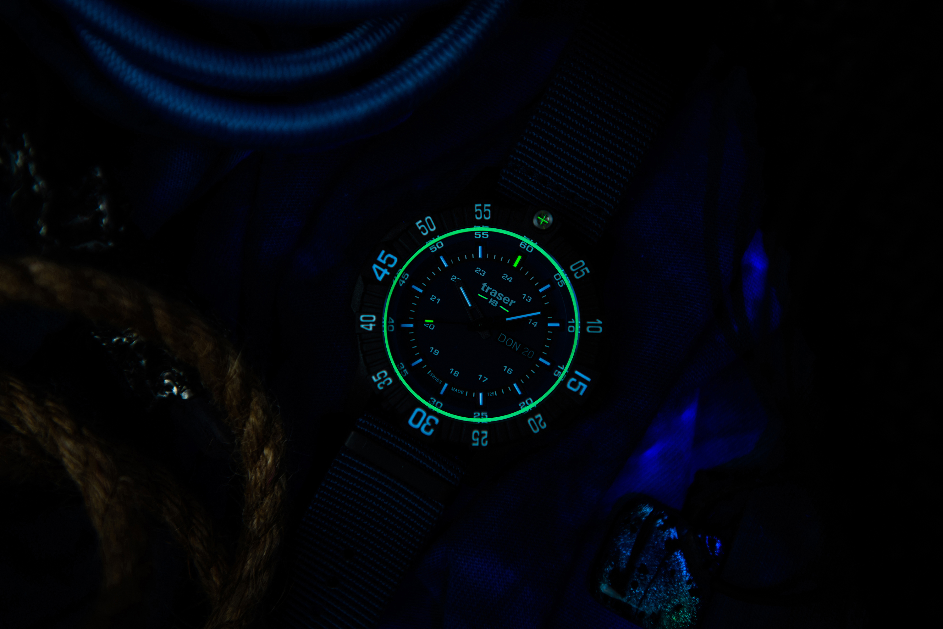 Traser TS-110724 P99 Q Tactical P99 Q Tactical Blue NATO Strap zegarek męski wojskowy szafirowe - miniatura 8