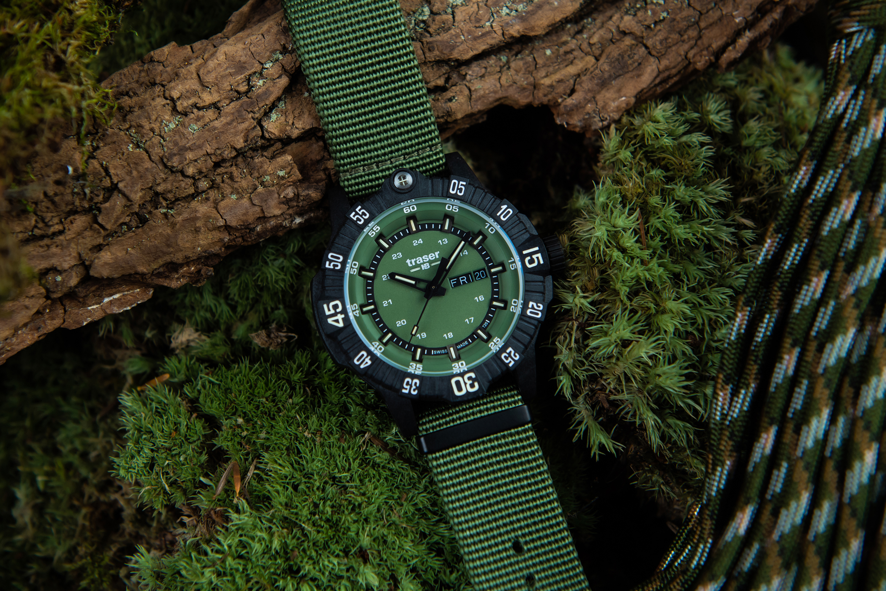 Traser TS-110726 P99 Q Tactical Green NATO Strap zegarek wojskowy P99 Q Tactical - miniatura 4