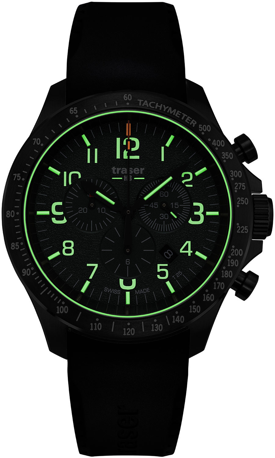 TS-109463 v1 zegarek czarny wojskowy P67 Officer Pro Chronograph pasek - miniatura 5