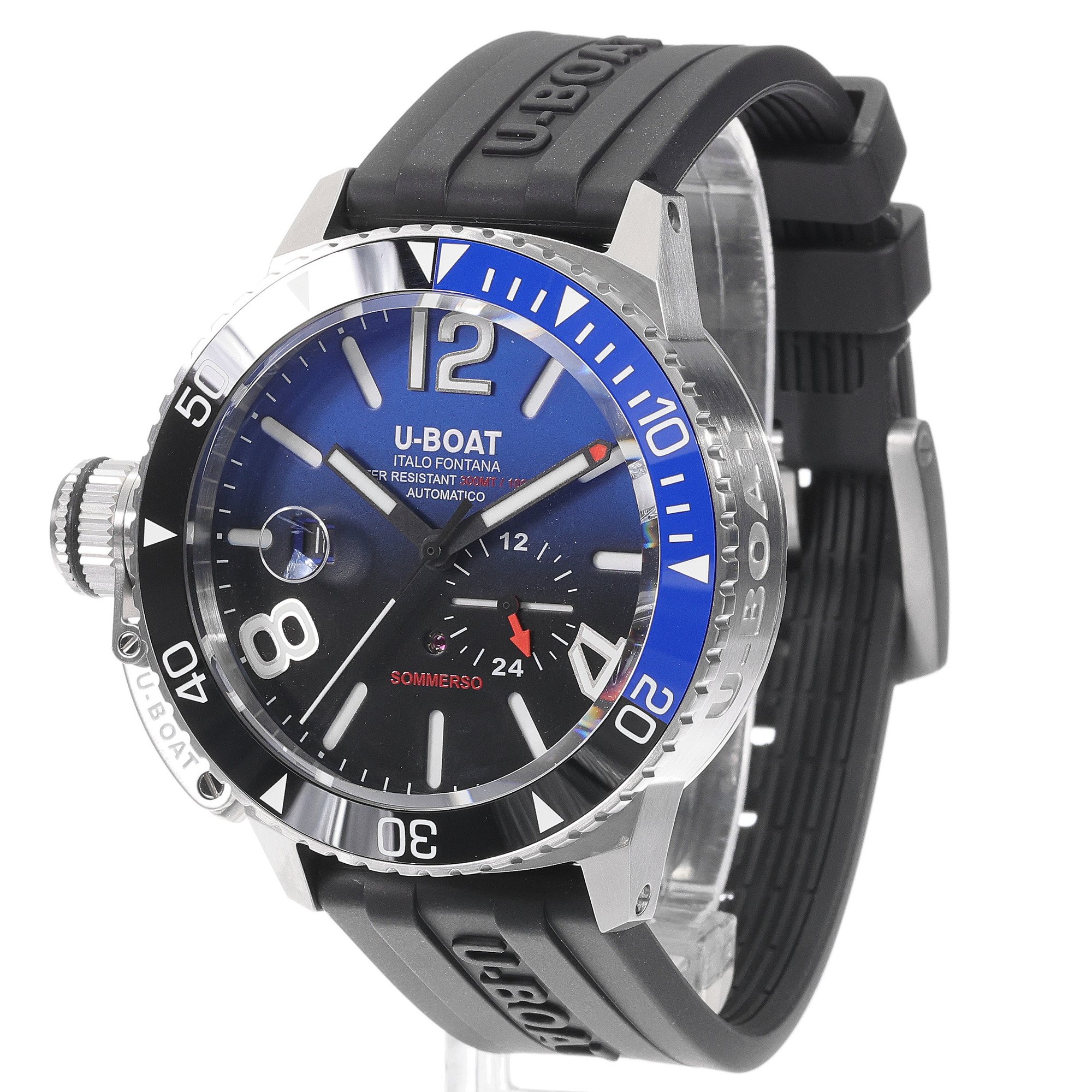 U-BOAT 9519 zegarek srebrny elegancki Classico pasek - miniatura 2