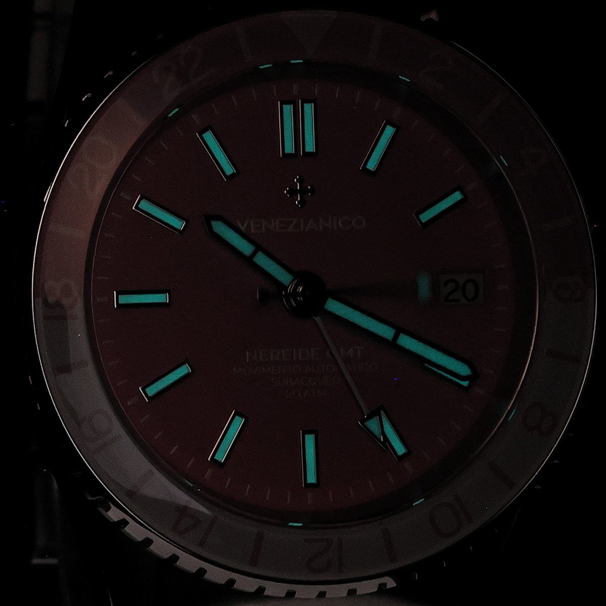 Venezianico 3521506C zegarek męski klasyczny Nereide GMT bransoleta - miniatura 5