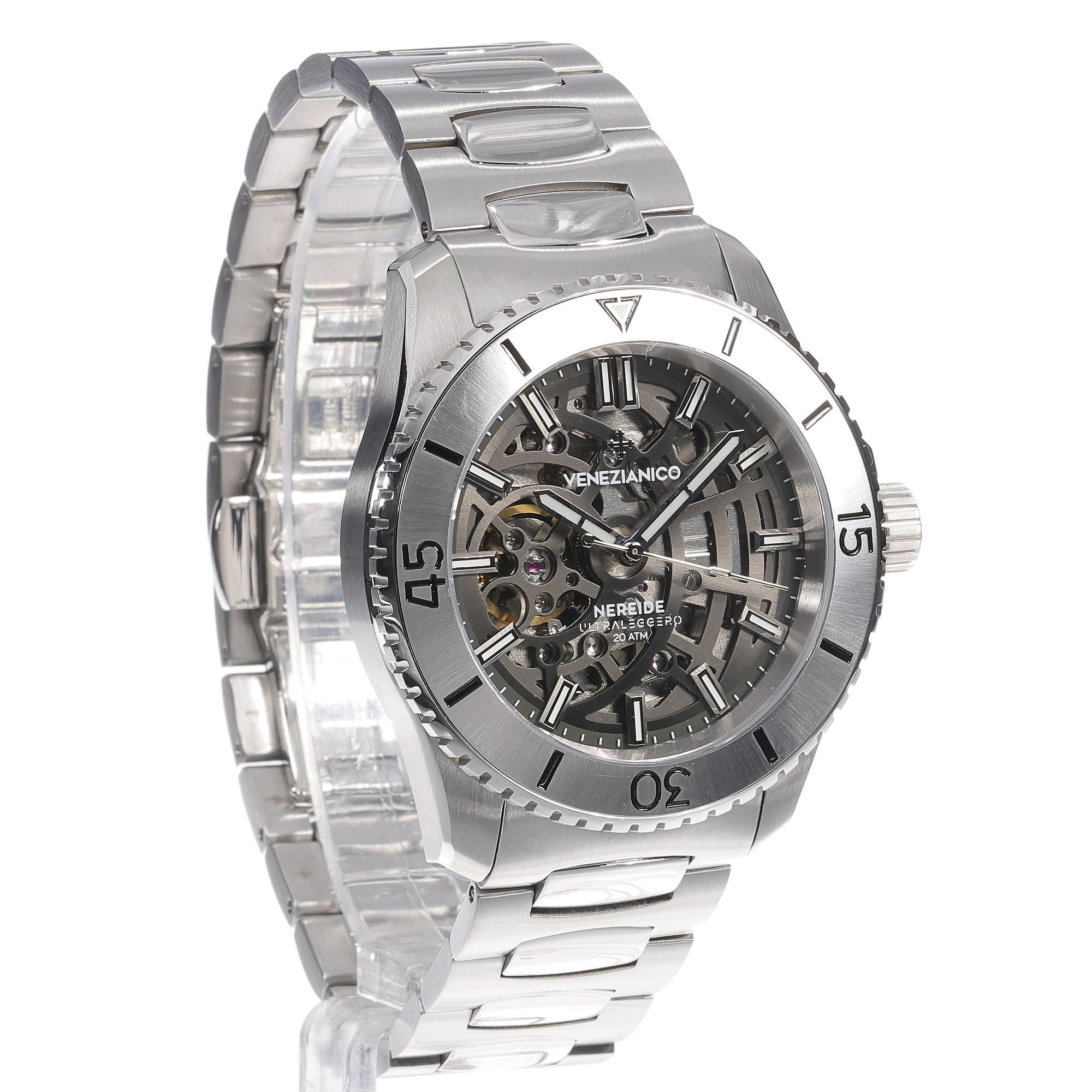 Venezianico 3921508C Nereide Ultraleggero NEREIDE ULTRALEGGERO 42 zegarek męski klasyczny szafirowe - miniatura 8