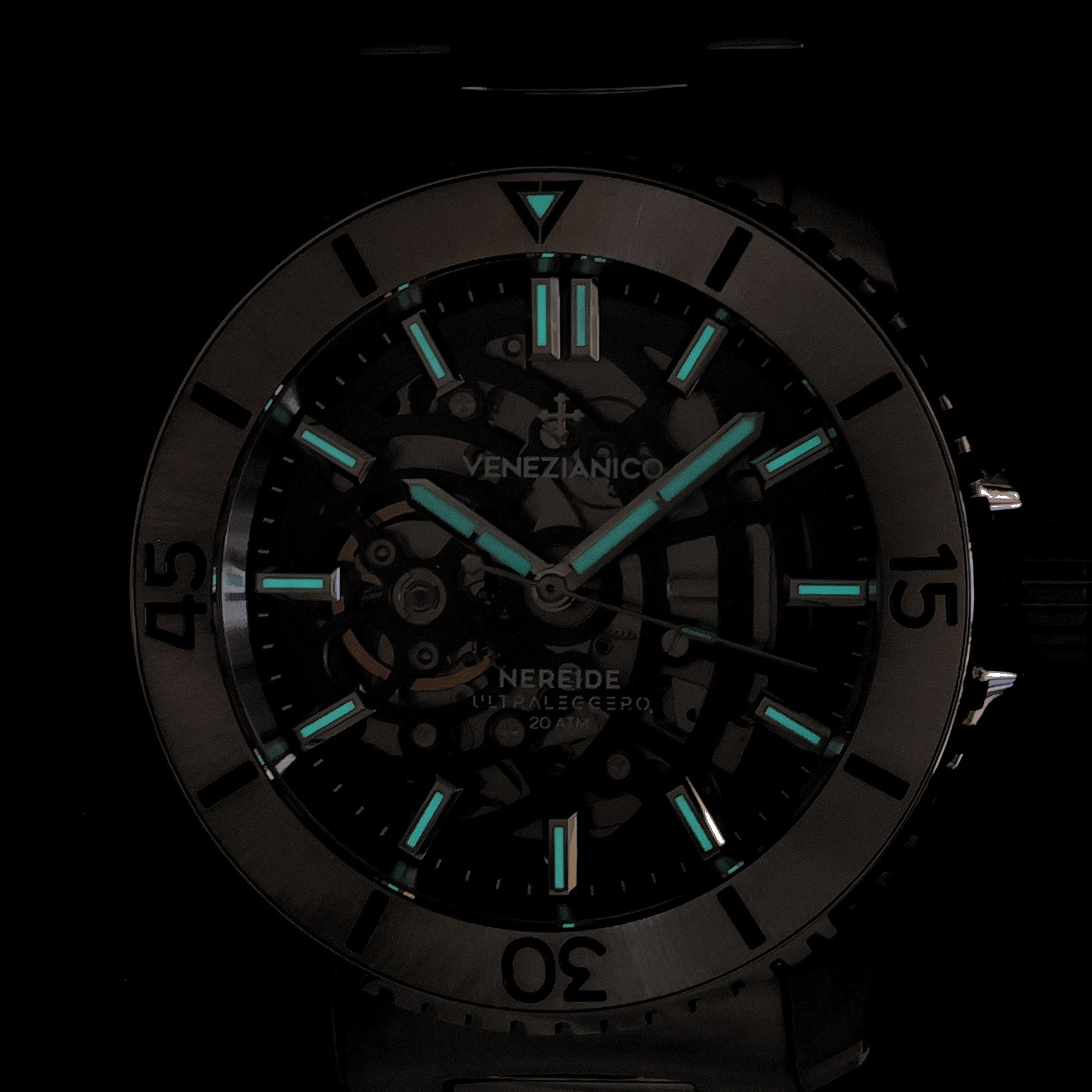 Venezianico 3921508C Nereide Ultraleggero NEREIDE ULTRALEGGERO 42 zegarek męski klasyczny szafirowe - miniatura 11