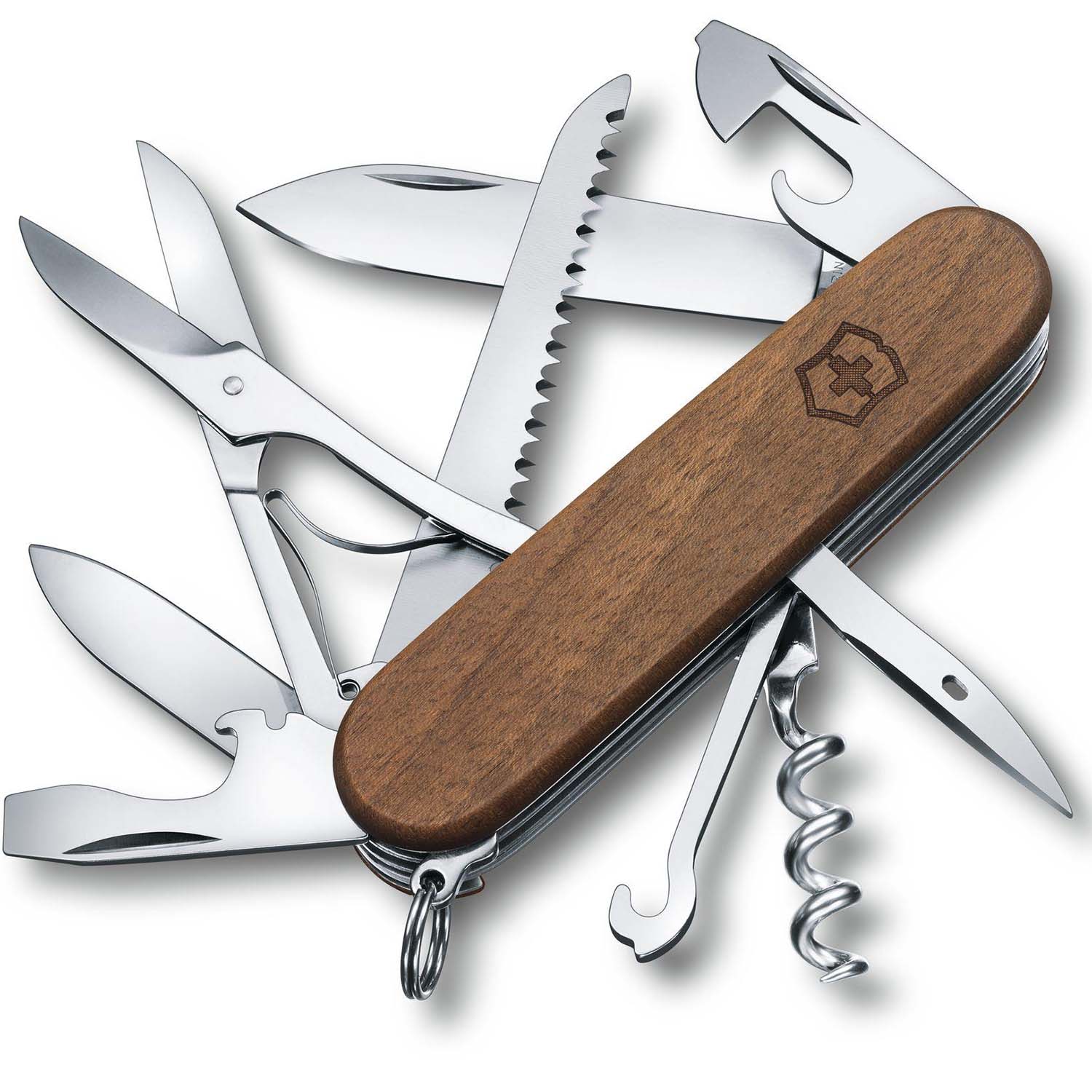 Victorinox Huntsman Wood - Średniej wielkości scyzoryk z 13 funkcjami Victorinox 1.3711.63 