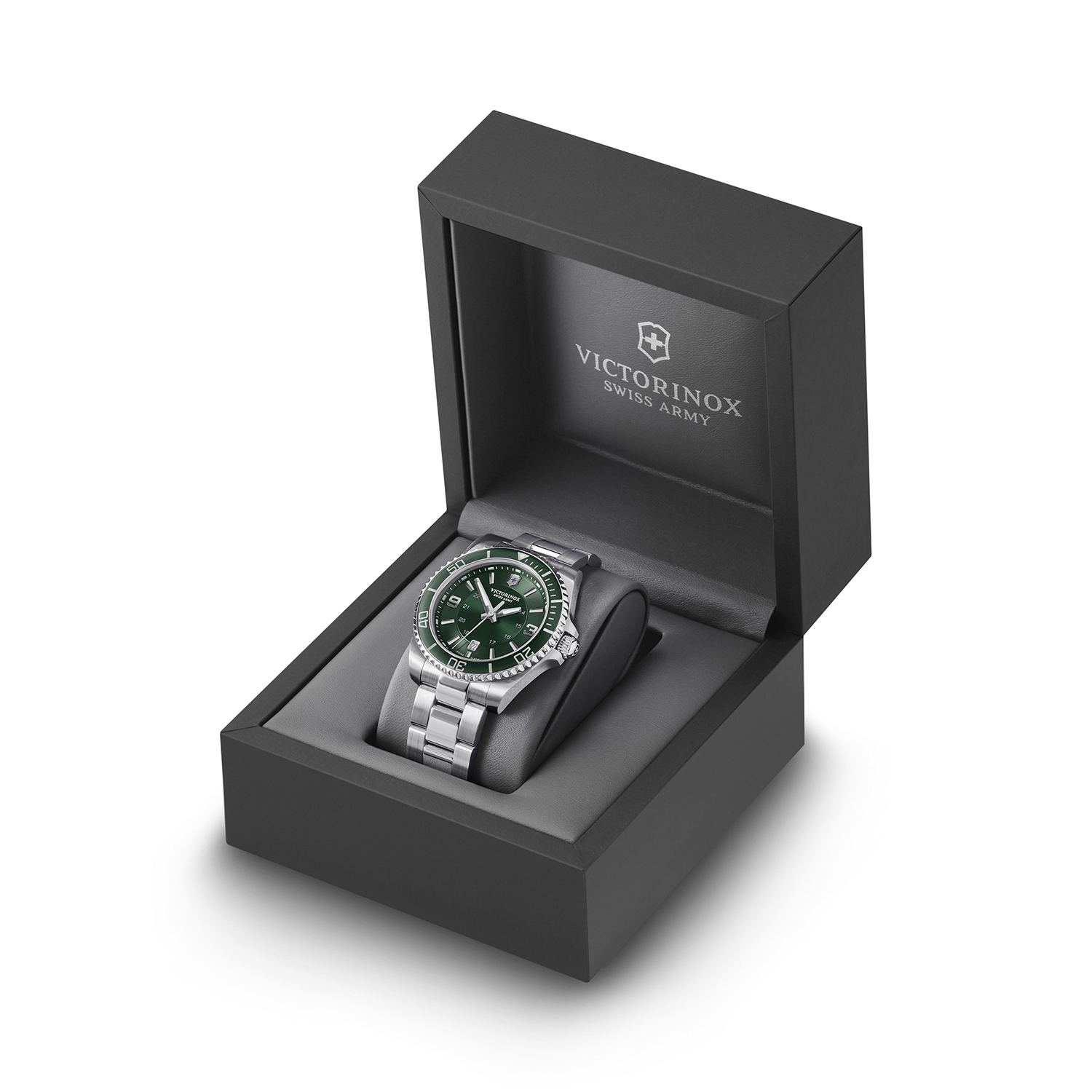 Victorinox 241934 zegarek srebrny klasyczny Maverick bransoleta - miniatura 5