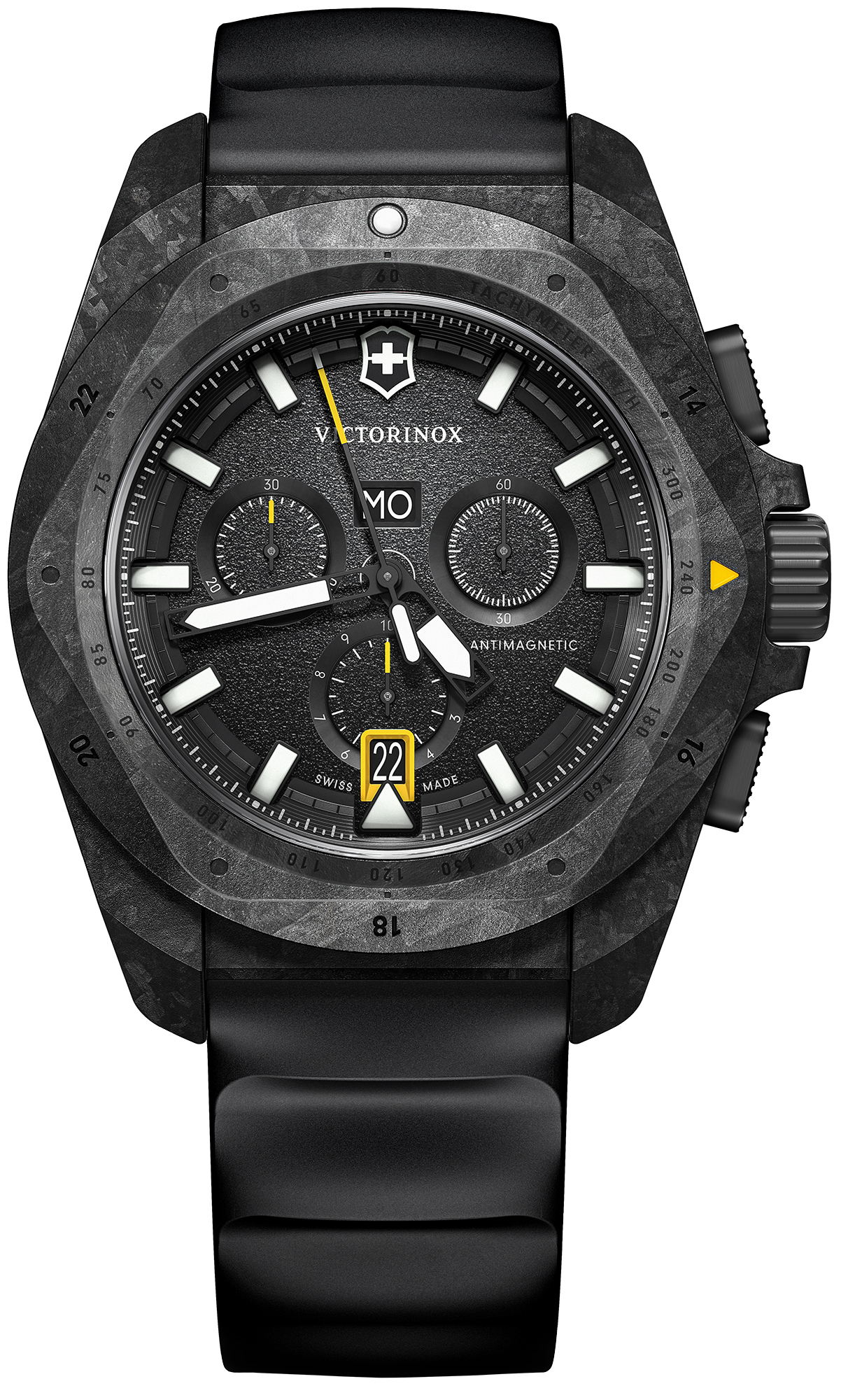 Victorinox 2419891 INOX Quartz Chrono Carbon INOX klasyczny zegarek szary - miniatura 2