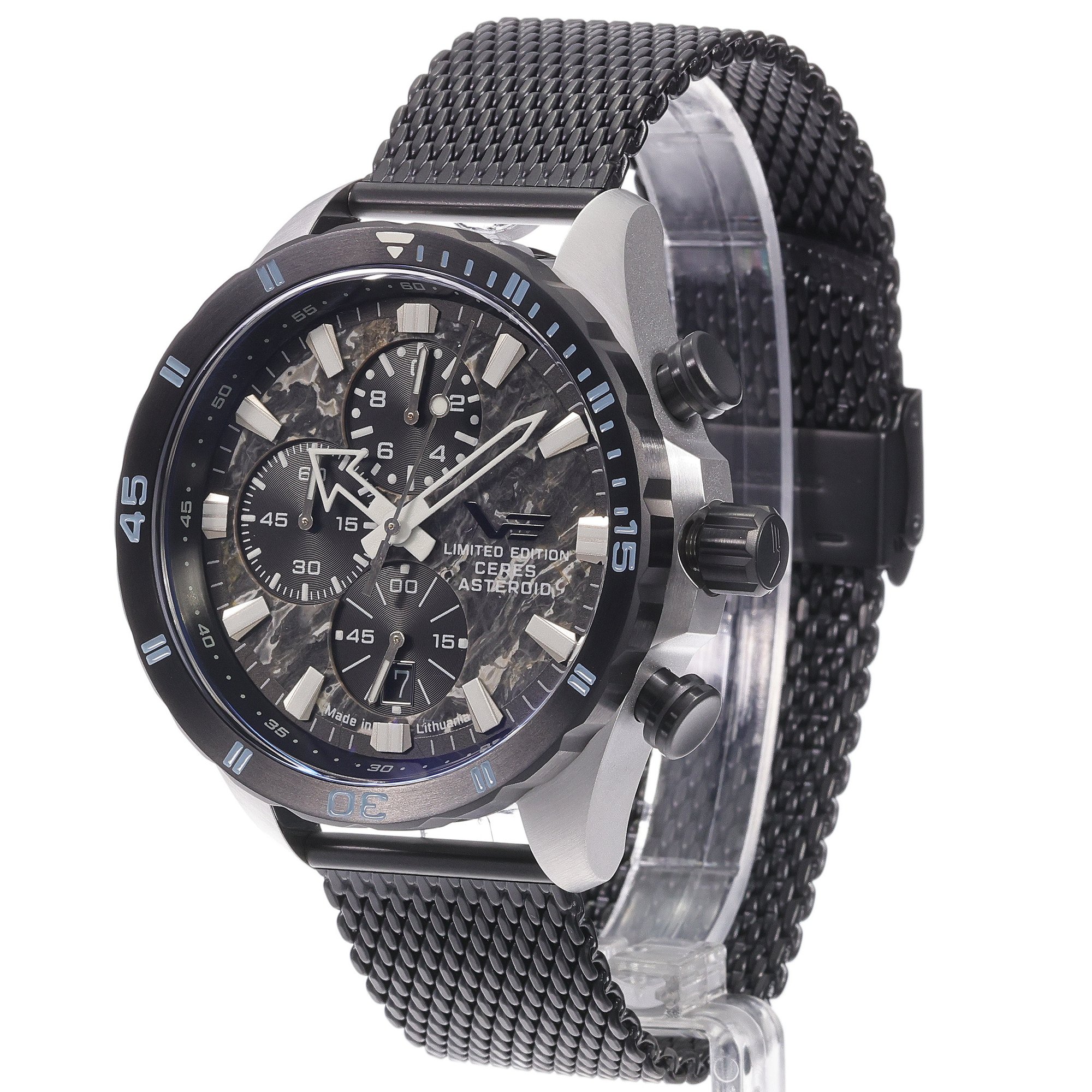 Vostok Europe 6S10-320E693BB Almaz Chrono Ceres Asteroid Special Edition Almaz klasyczny zegarek niebieski - miniatura 2
