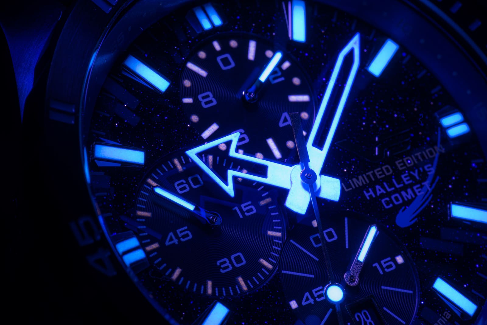 Vostok Europe 6S10-320E694 Almaz Almaz Chrono Halleys Comet Special Edition pasek - miniatura 16