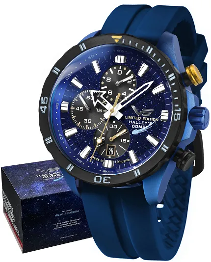 Vostok Europe 6S10-320E694S Almaz Almaz Chrono Halleys Comet Special Edition - zdjęcie 1