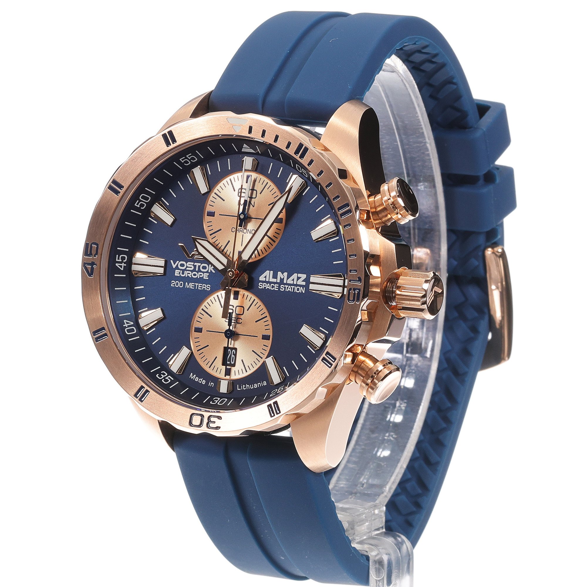 Vostok Europe 6S11-320B660SBL Almaz Chrono zegarek klasyczny Almaz - miniatura 2