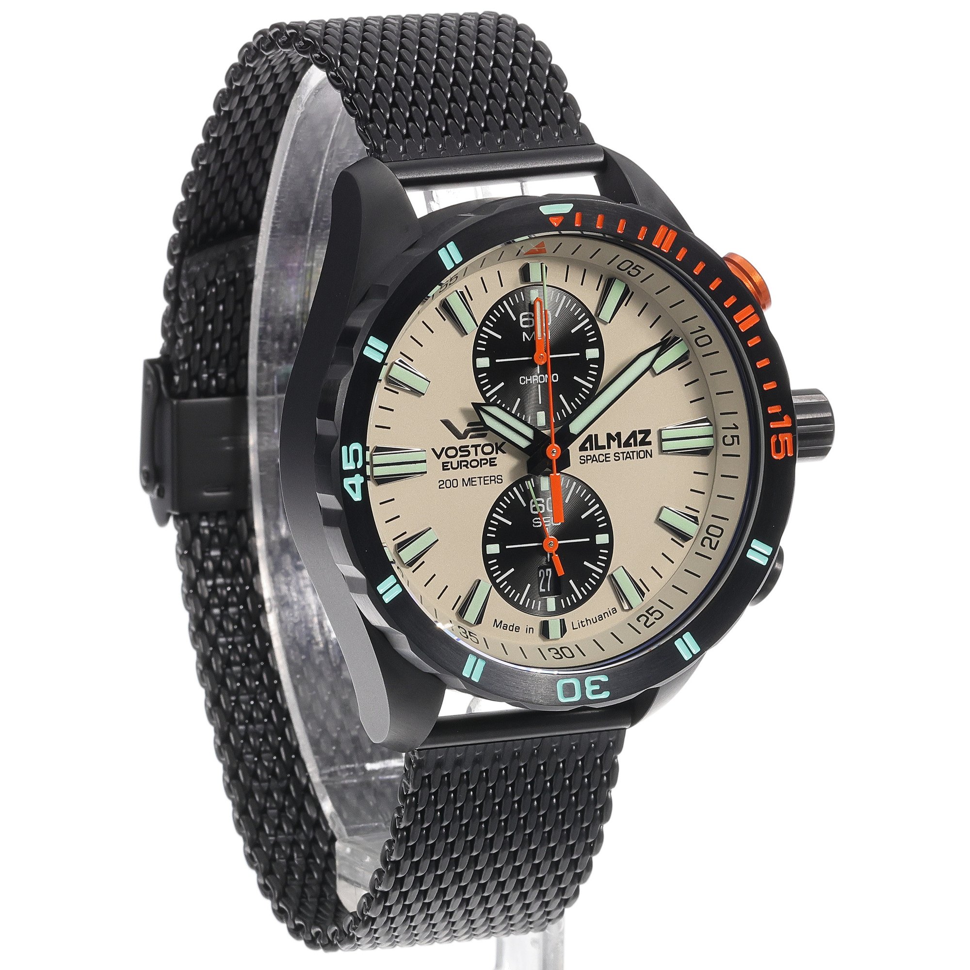 Vostok Europe 6S11-320C677B Almaz Chrono zegarek luksusowy Almaz - miniatura 3