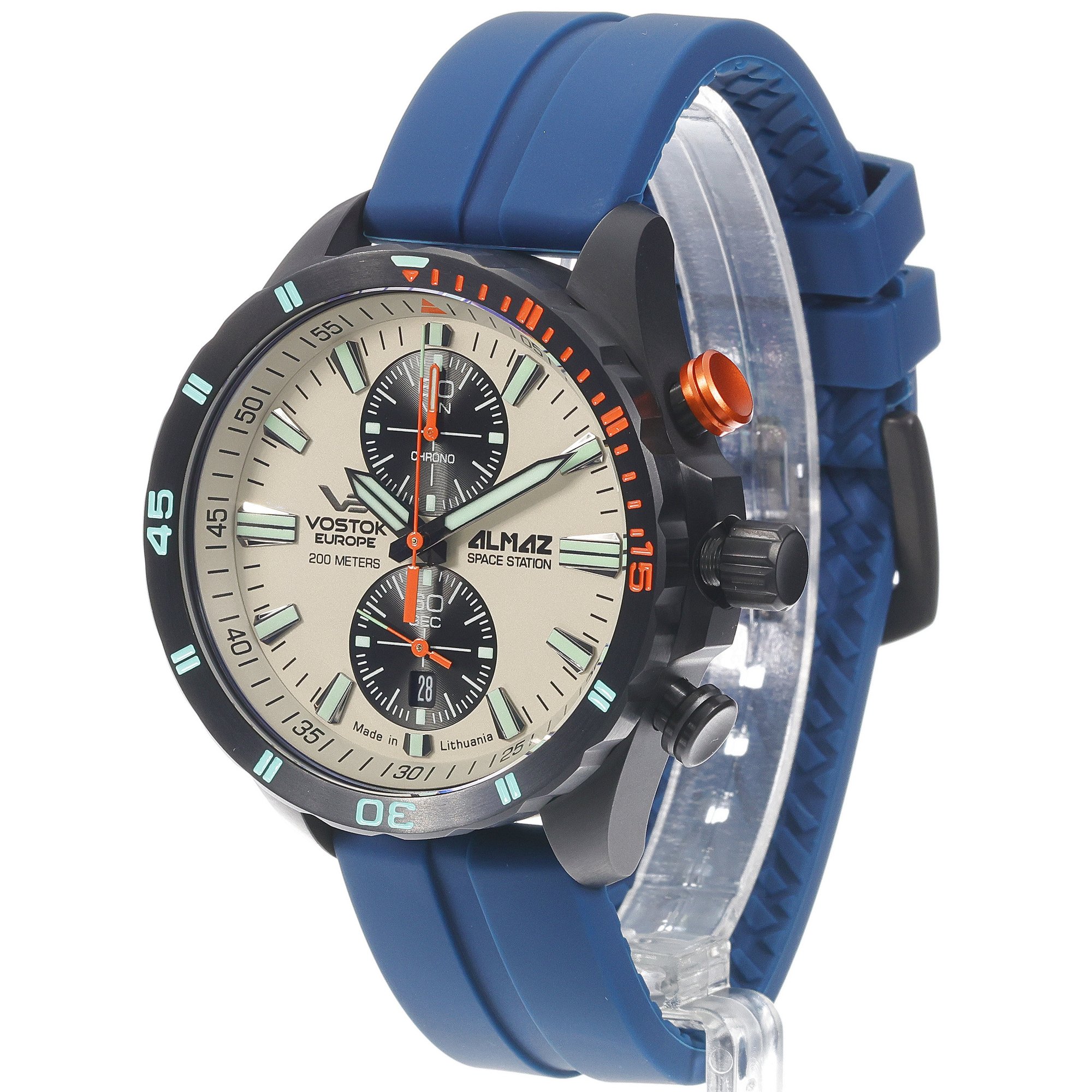 Vostok Europe 6S11-320C677SB zegarek czarny luksusowy Almaz pasek - miniatura 2