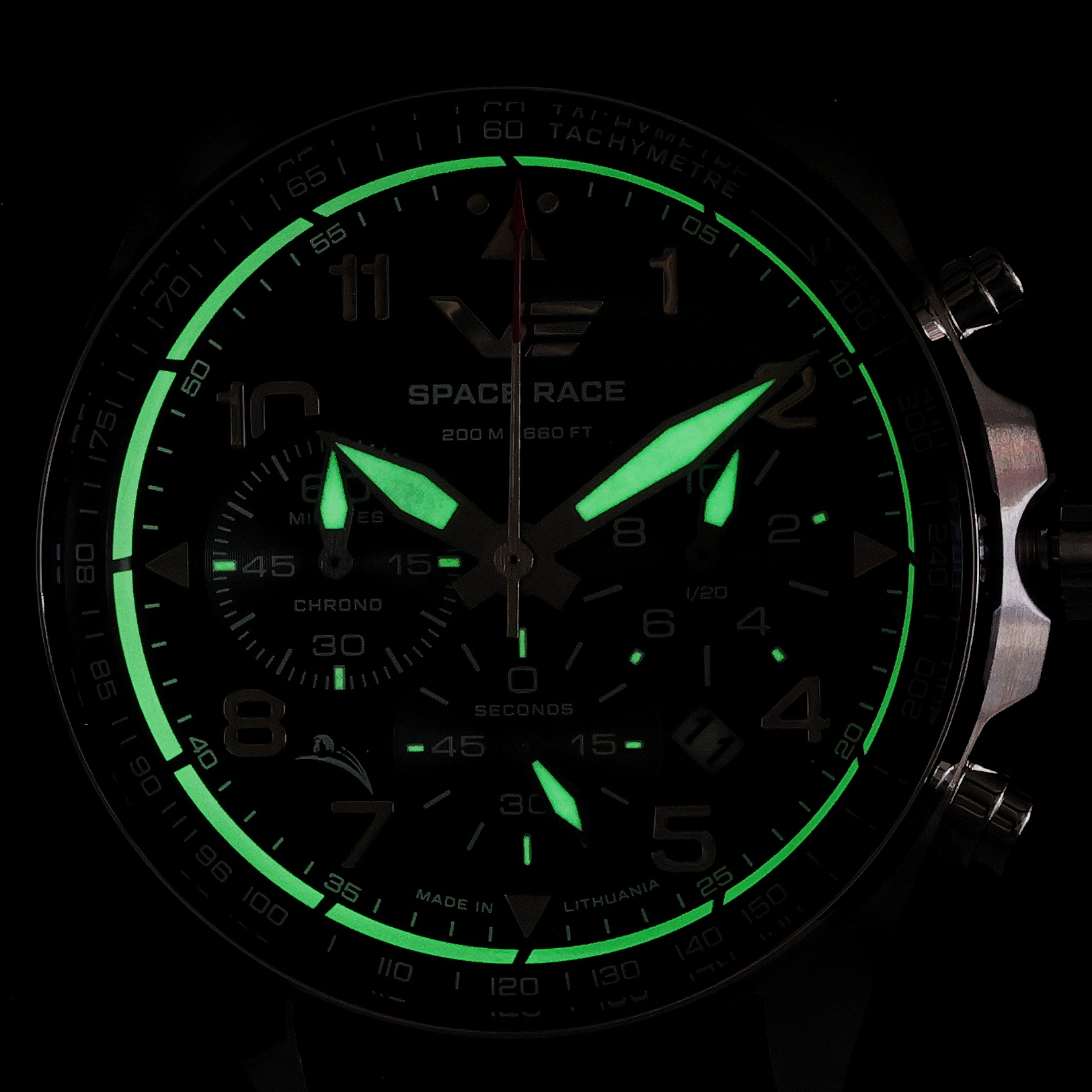 Vostok Europe 6S20-325A741SB Space Race Black Chrono zegarek sportowy Space Race - miniatura 4